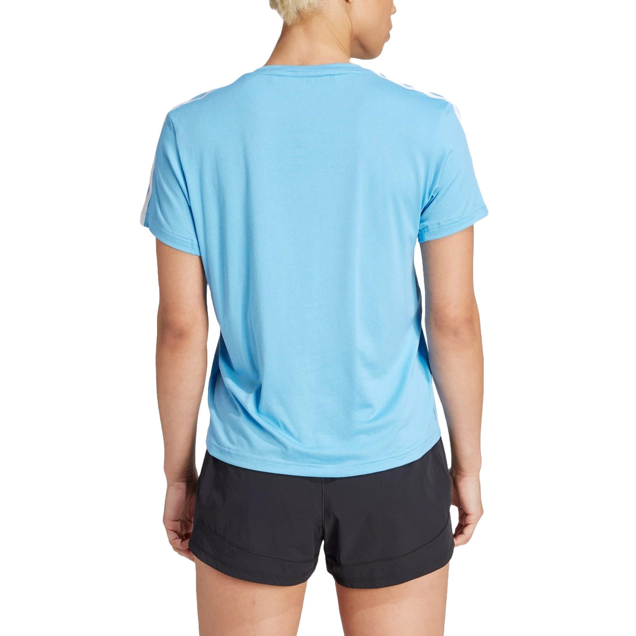 (WMNS) adidas AEROREADY Train Essentials 3-Stripes T-shirt Asia Sizing 'Blue' IS4218