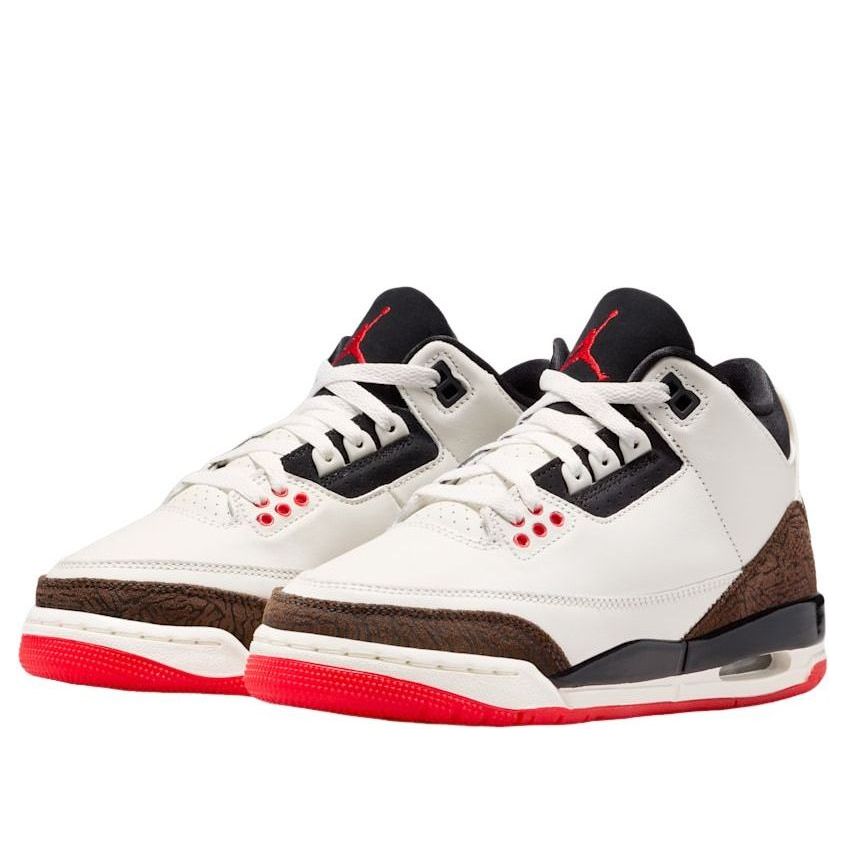 (GS) Jordan 3 Retro 'Sail Black University Red Pale Ivory Palomino' DM0967-103
