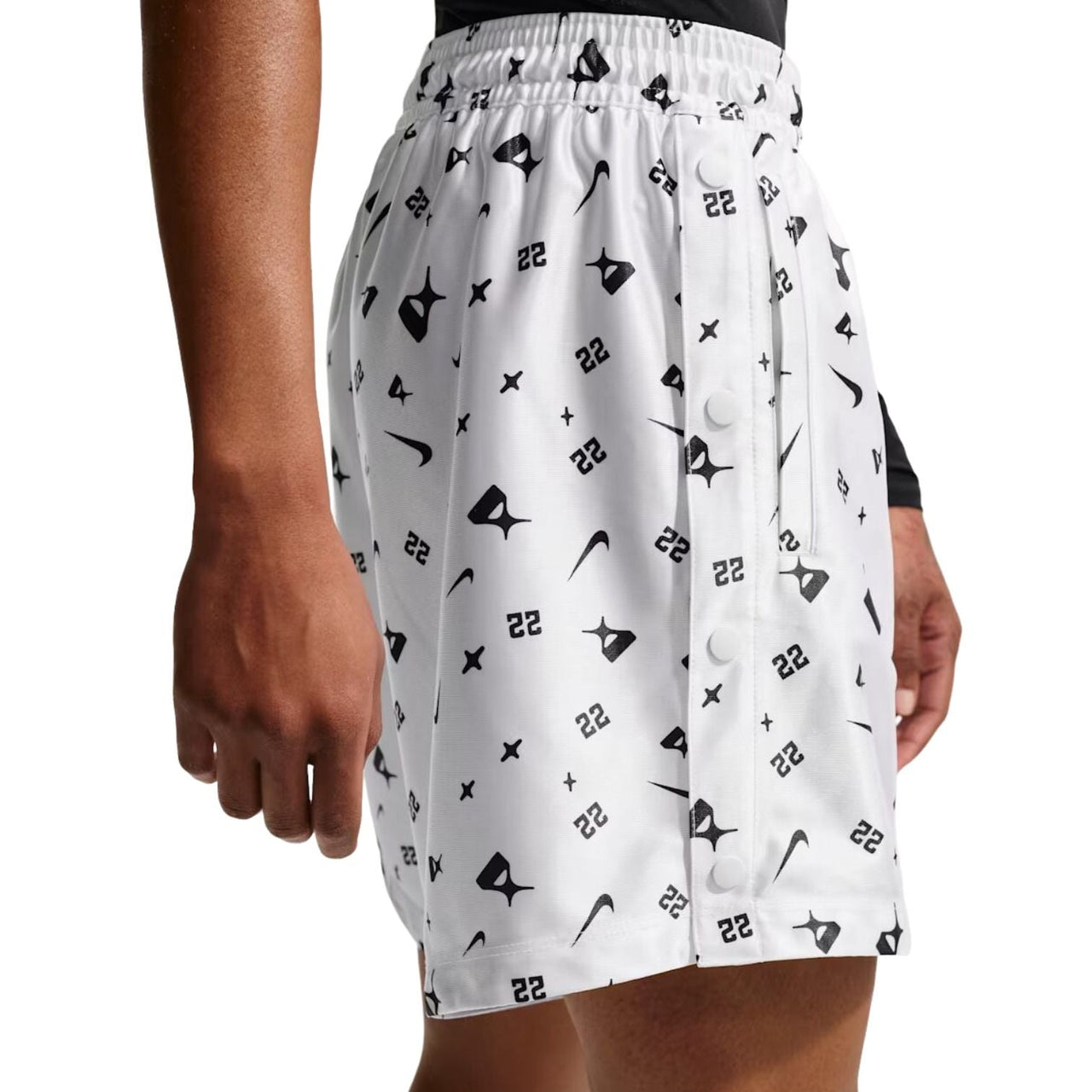 (WMNS) Nike A'ja Wilson Dri-FIT Shorts 'White Black' II4210-100