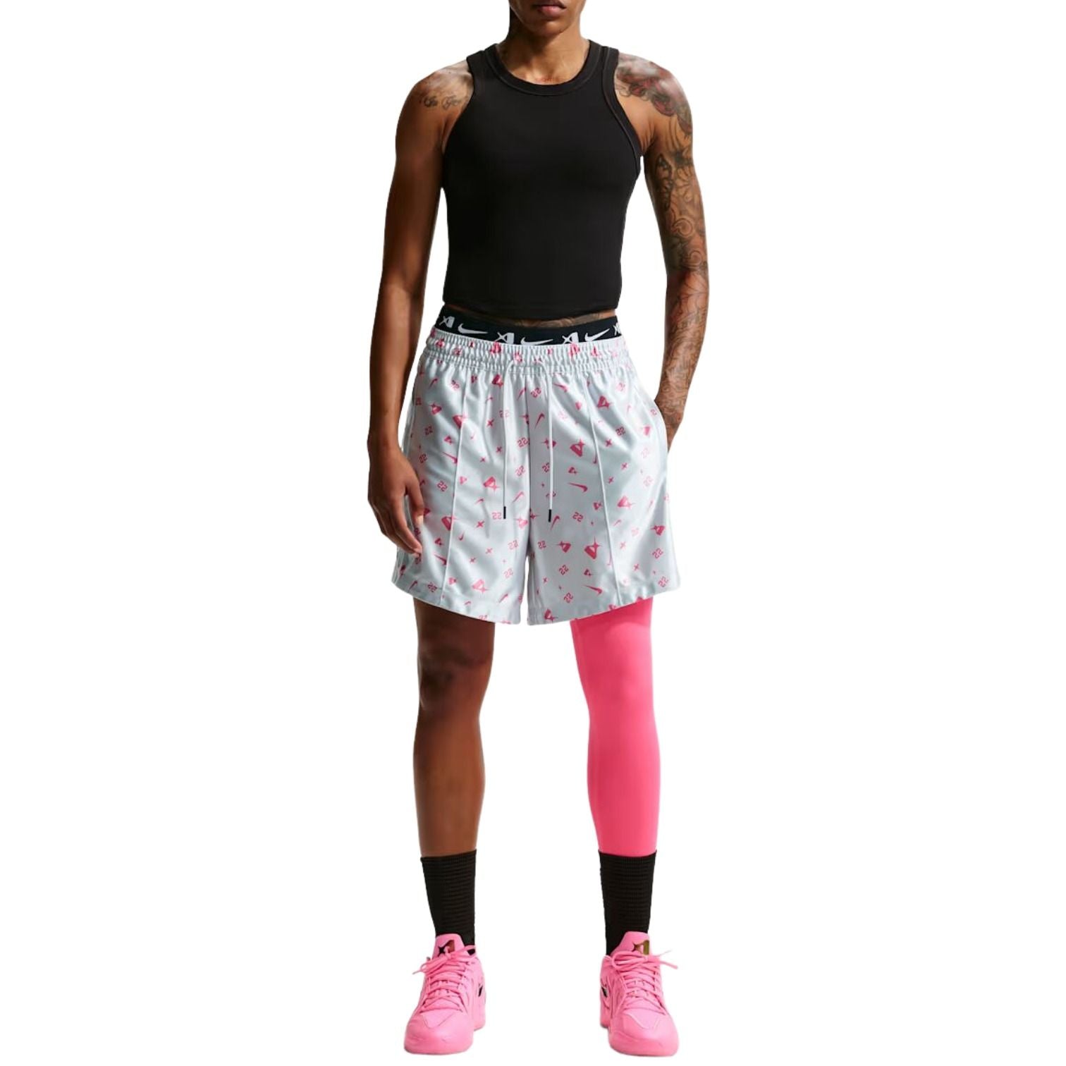 (WMNS) Nike A'ja Wilson Dri-FIT Shorts 'Pure Platinum Hyper Pink' II4210-043
