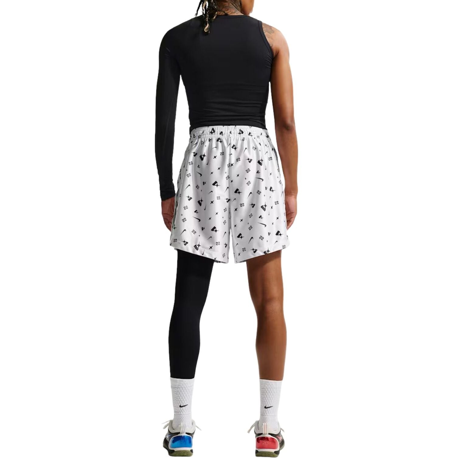 (WMNS) Nike A'ja Wilson Dri-FIT Shorts 'White Black' II4210-100