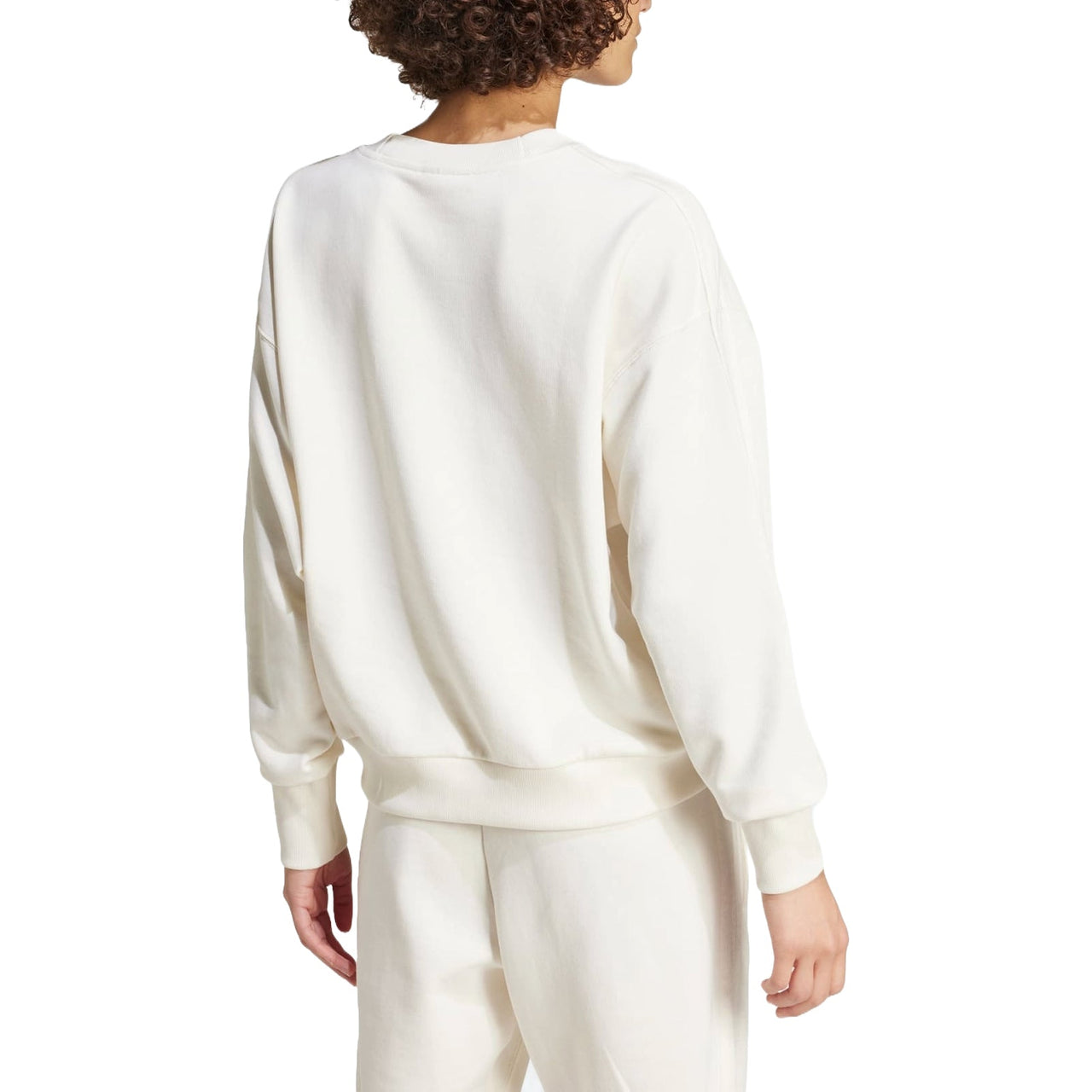 (WMNS) adidas ALL SZN French Terry 3-Stripes Loose Sweatshirt Asia Sizing 'Off White' IW1132