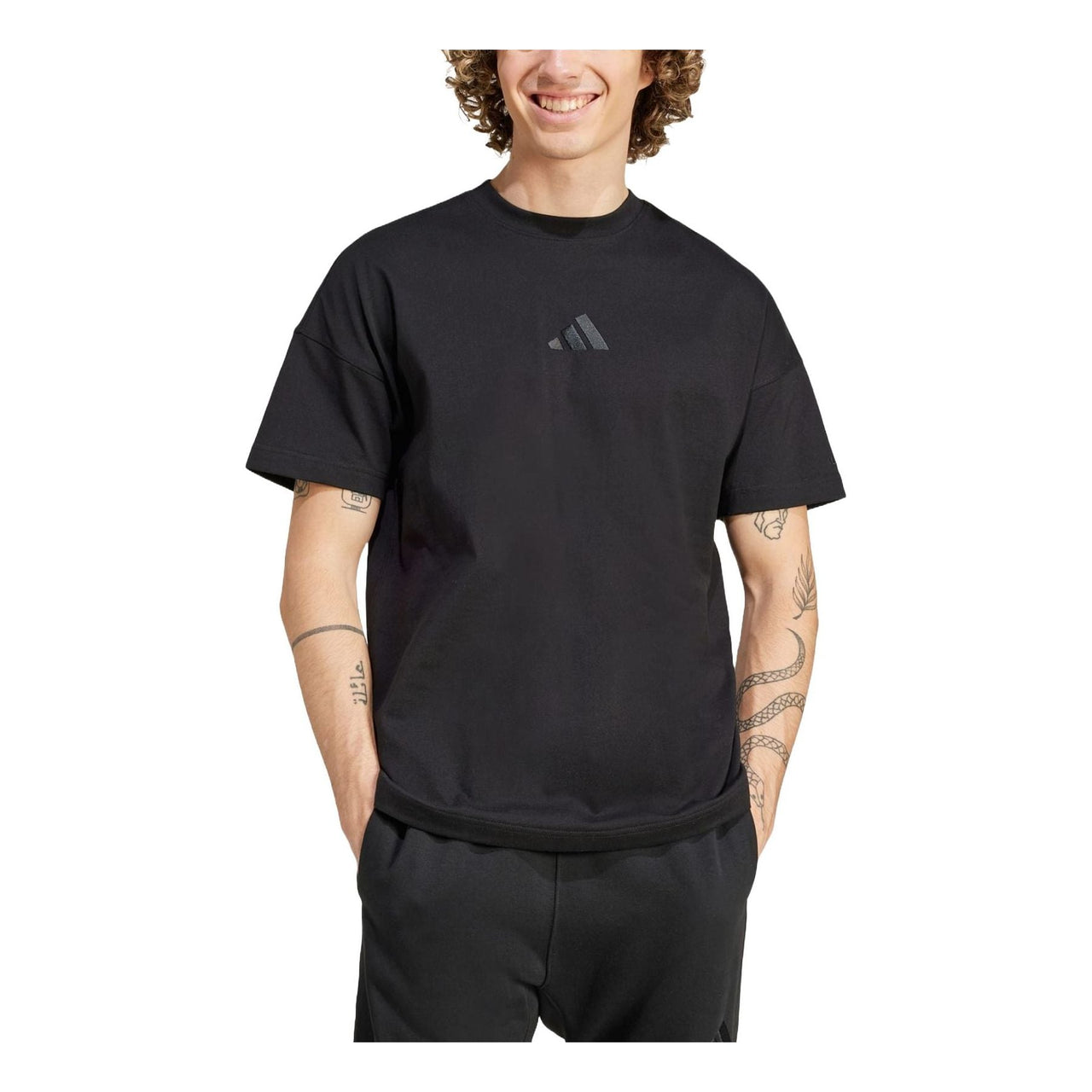adidas ALL SZN Graphic T-shirt Asia Sizing 'Black' IX1262