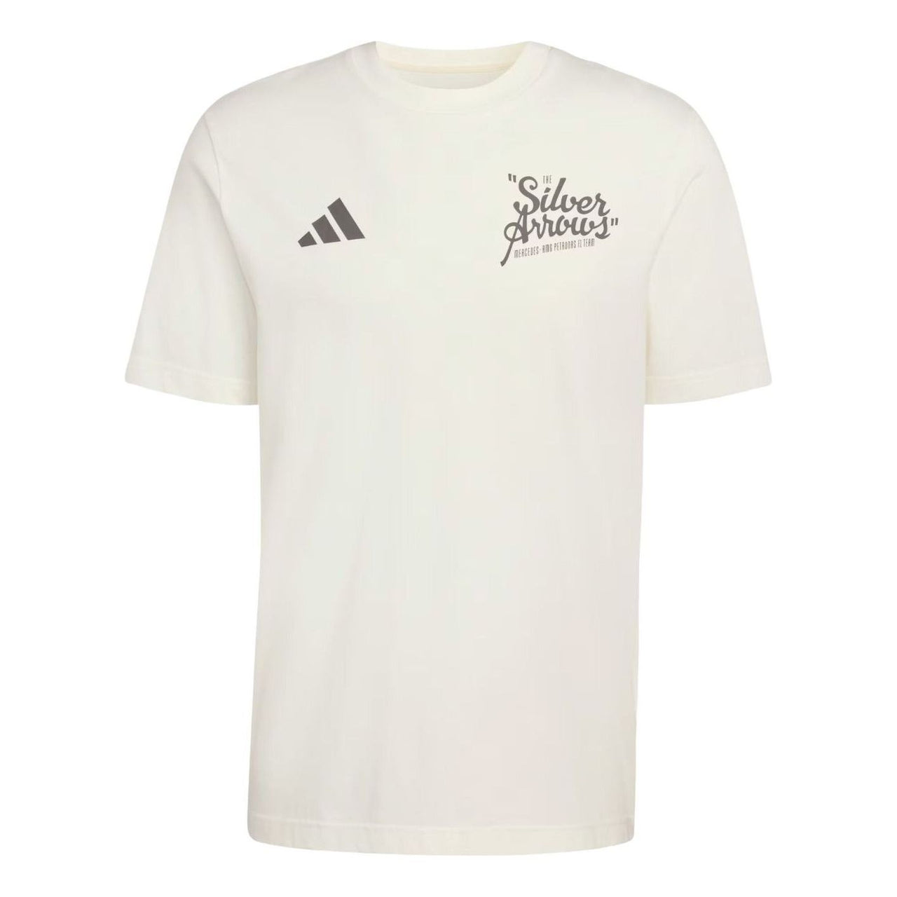 adidas Mercedes-AMG F1 Team Silver Arrows T-Shirt 02 'Off White Granite' KE8288