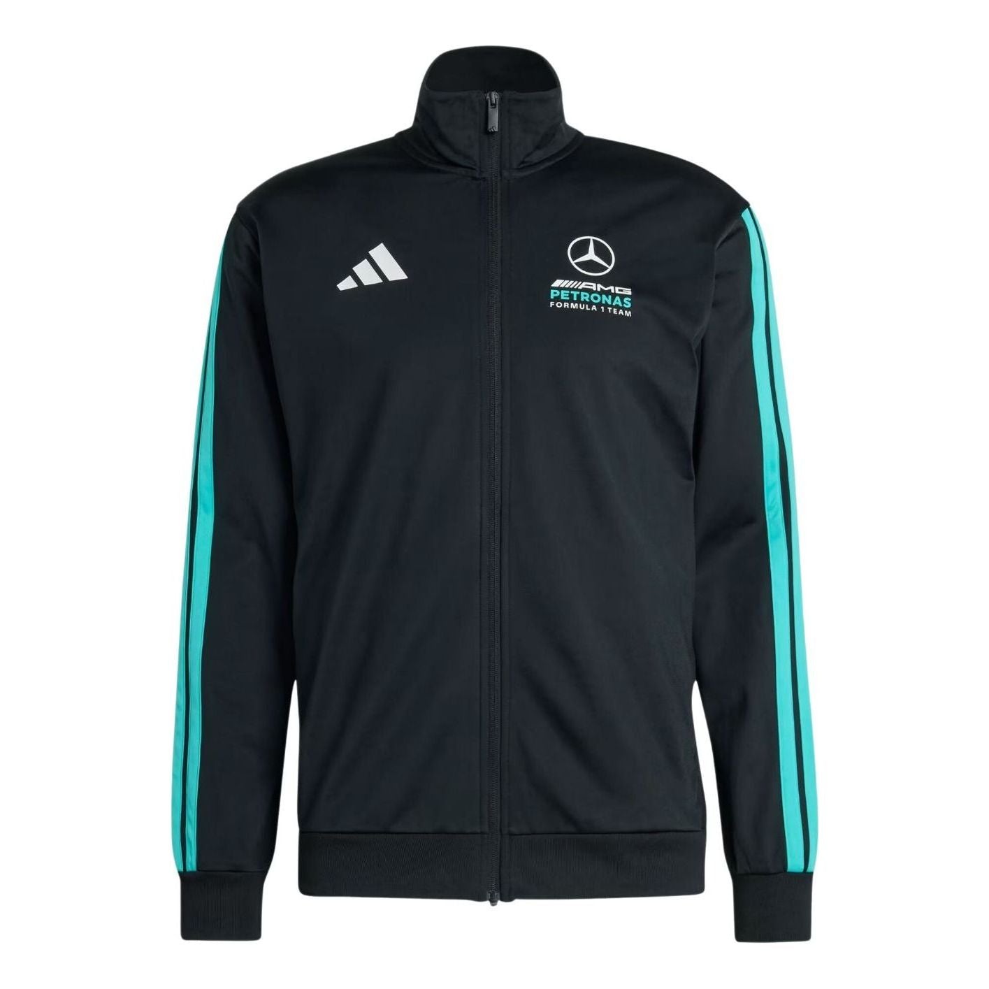 adidas Mercedes-AMG F1 Team DNA Track Top 'Black Semi Mint Rush' KE8167
