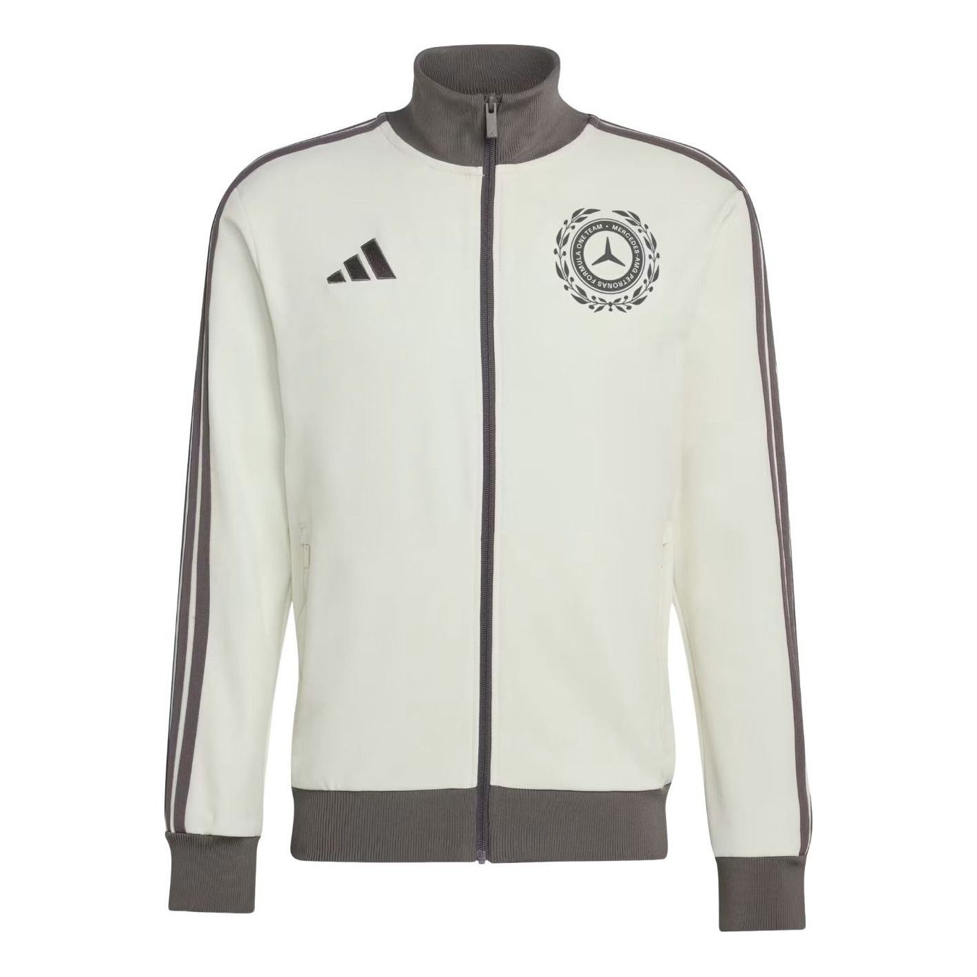 adidas Mercedes-AMG F1 Team Silver Arrows Track Top 'Off White Granite' KE8270