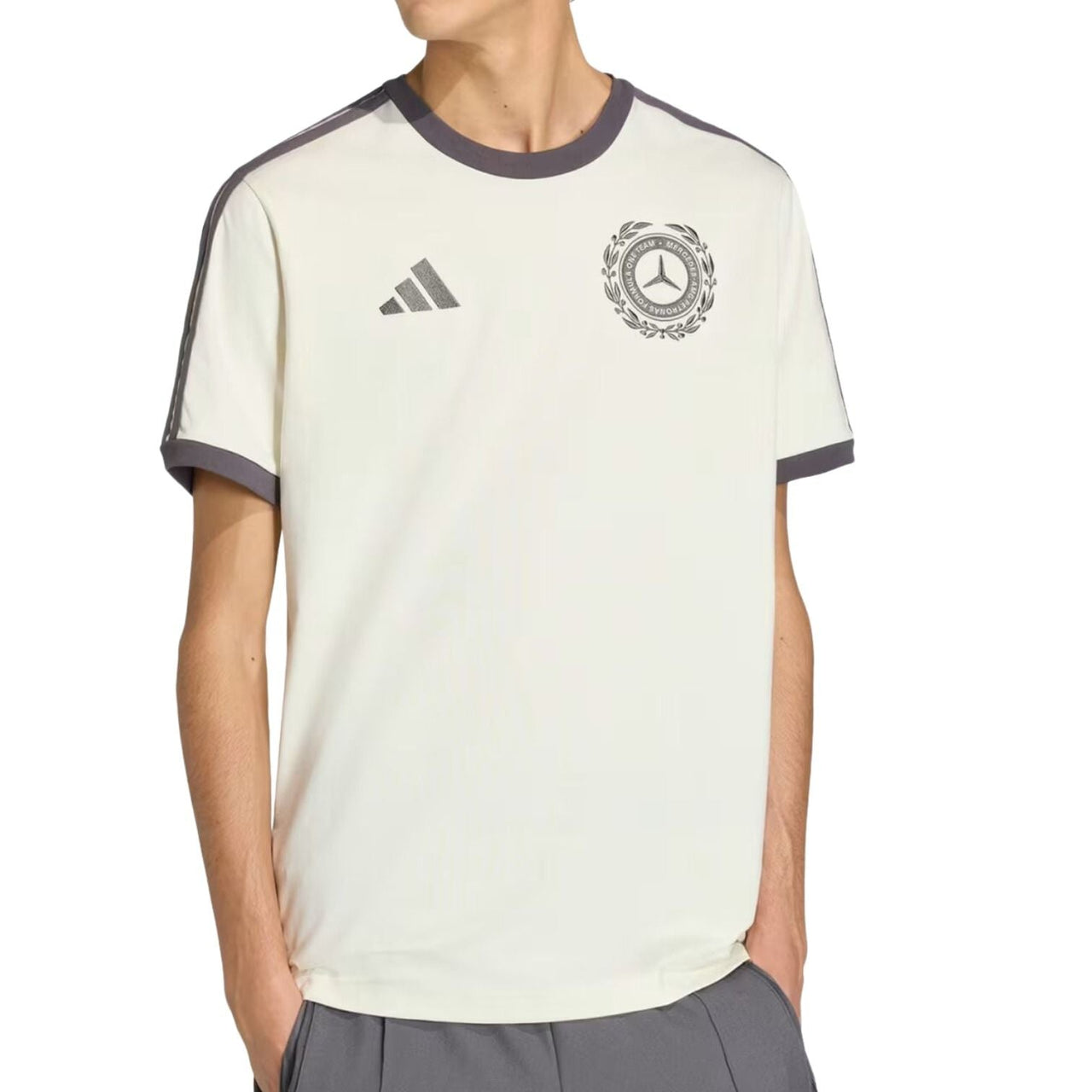 adidas Mercedes-AMG F1 Team Silver Arrows T-Shirt 'Off White Granite' KE8275