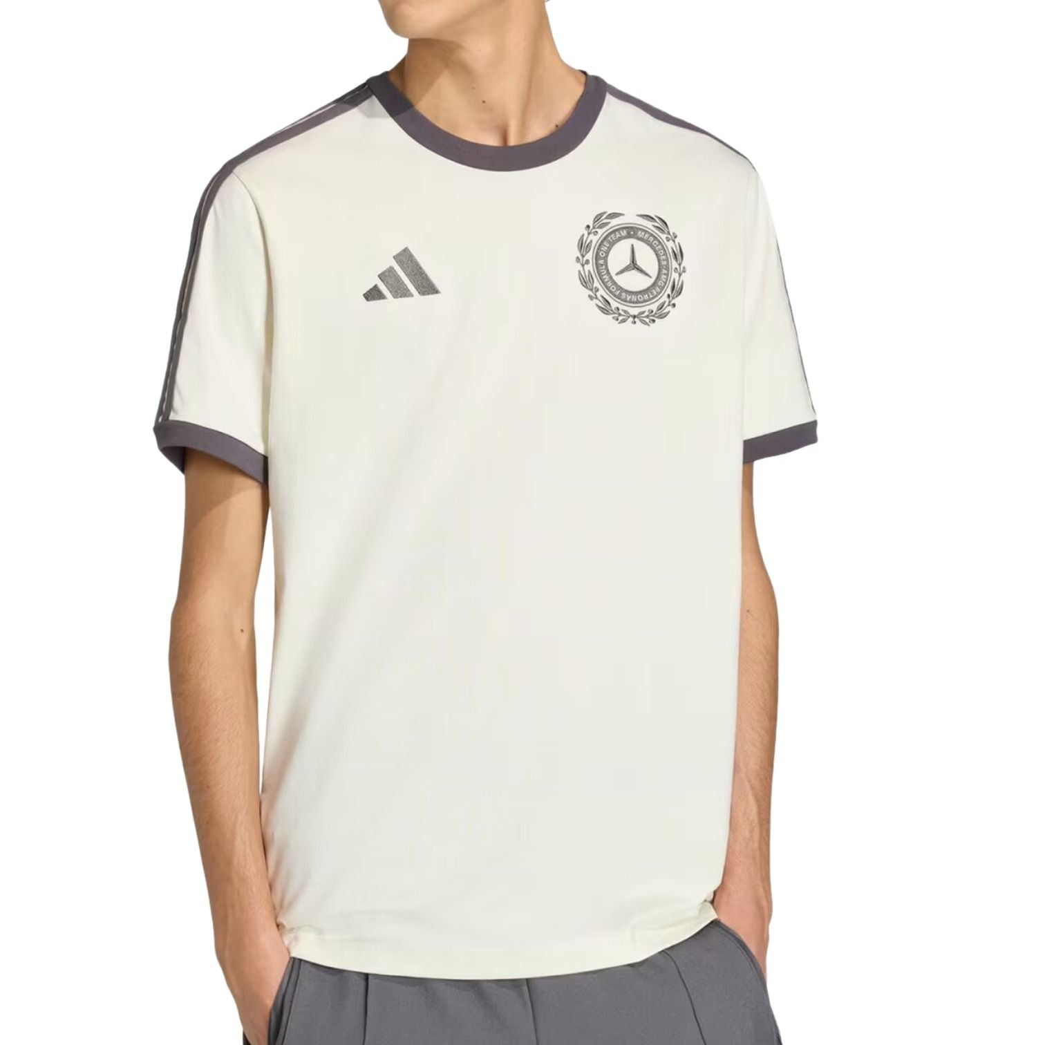adidas Mercedes-AMG F1 Team Silver Arrows T-Shirt 'Off White Granite' KE8275