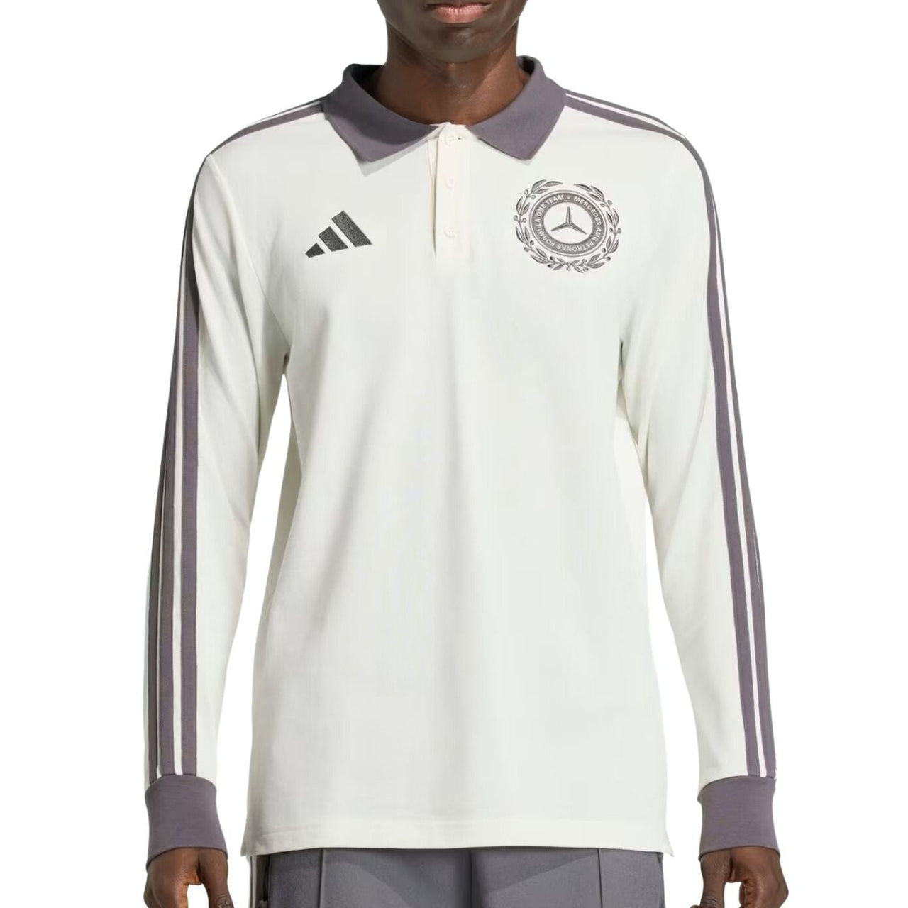 adidas Mercedes-AMG F1 Team Silver Arrows Polo 'Off White Granite' KE8281