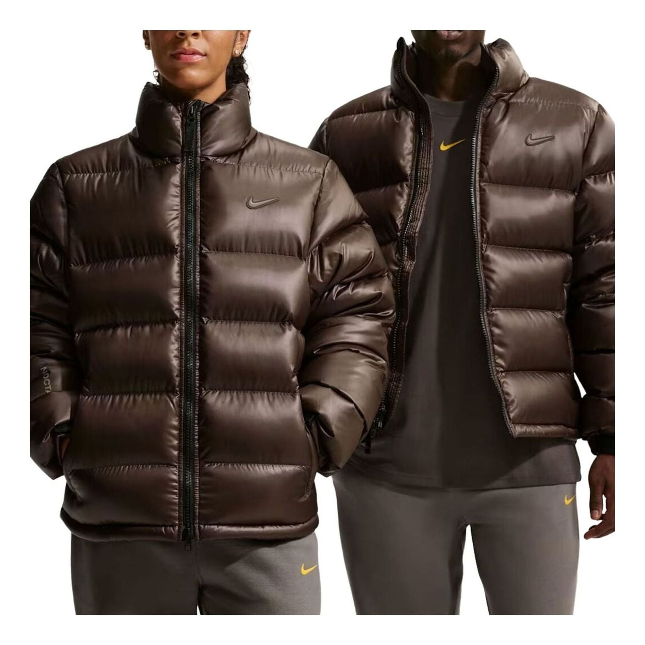 Nike x Drake Nocta Sunset Puffer Jacket Asia Sizing 'Baroque Brown Olive Grey' FN8197-237