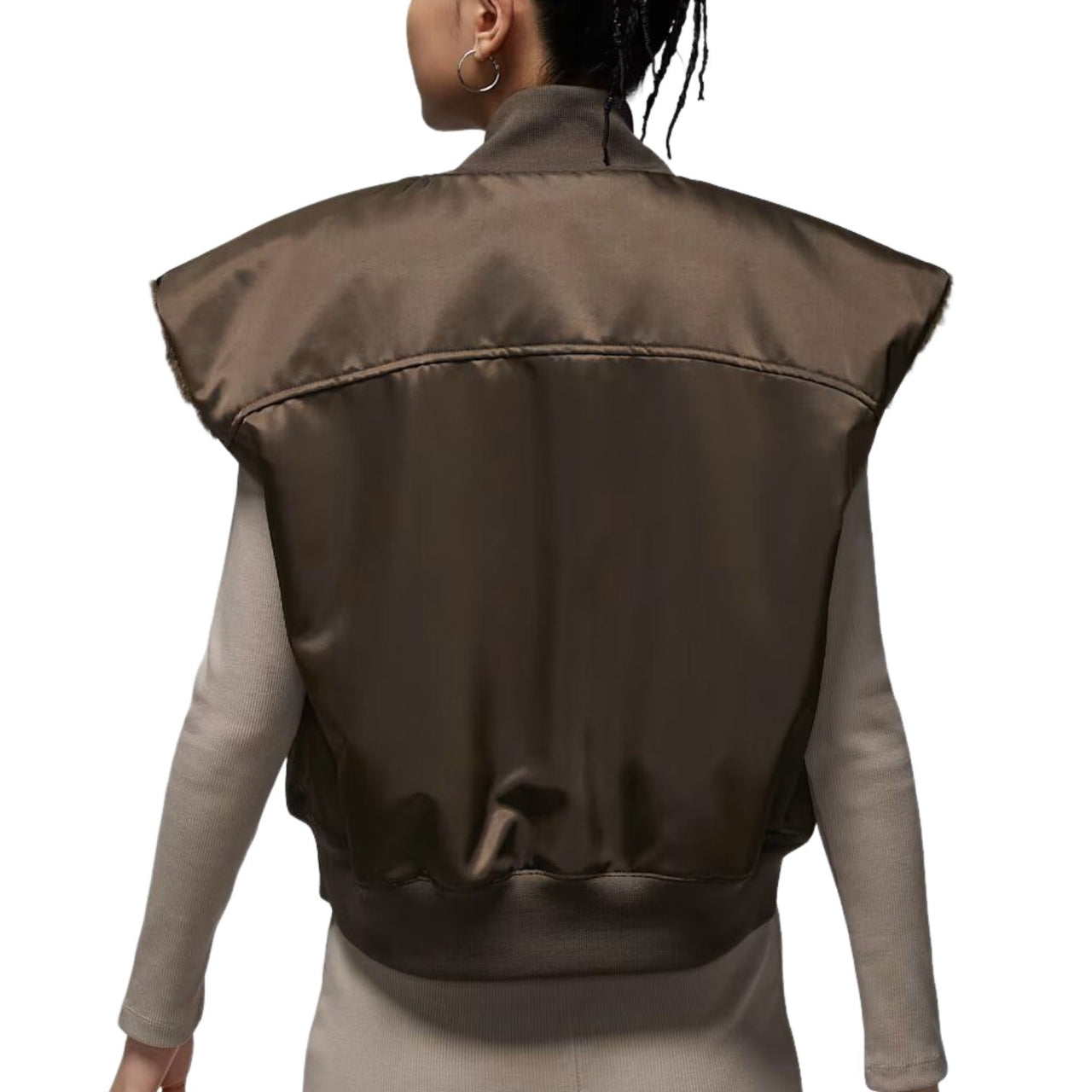 (WMNS) Air Jordan Flight Reversible Vest Asia Sizing 'Baroque Brown British Khaki' IO3046-237