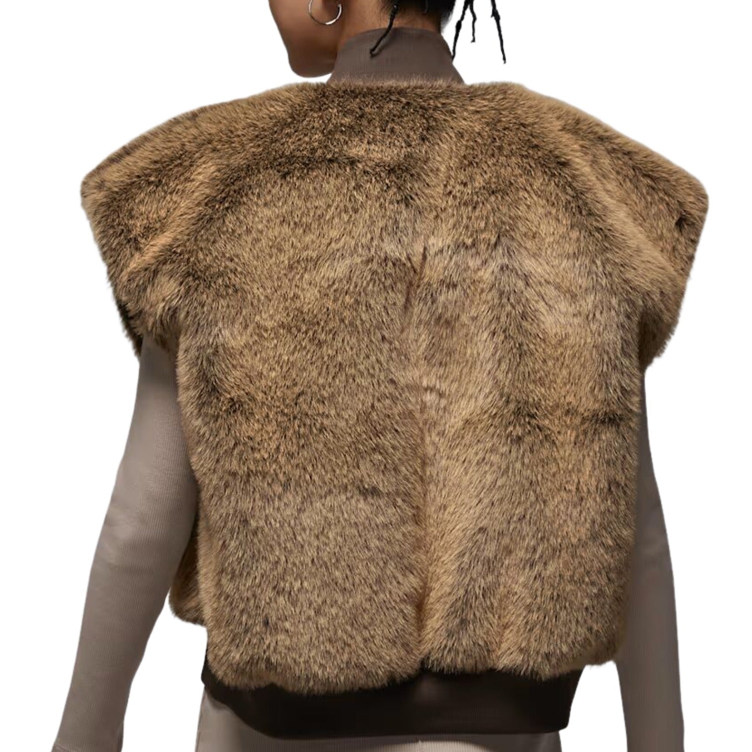 (WMNS) Air Jordan Flight Reversible Vest Asia Sizing 'Baroque Brown British Khaki' IO3046-237