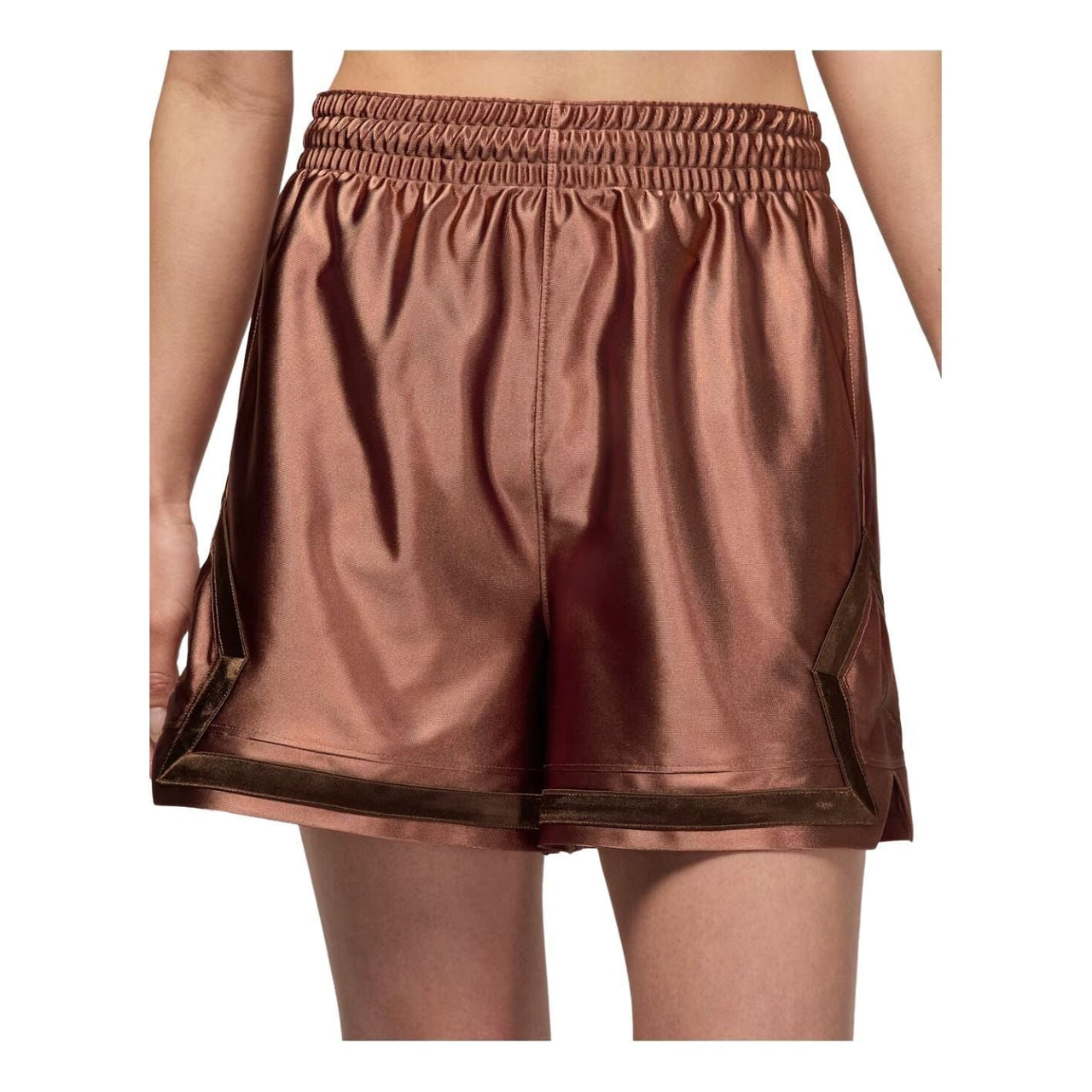 (WMNS) Air Jordan Sports Dri-FIT 10cm Diamond Shorts 'Red Bark Cocoa Wow' HQ8909-219