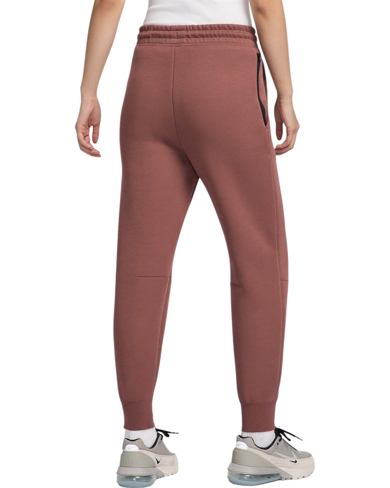 (WMNS) Nike Sportswear Tech Fleece Mid-Rise Joggers Pants 'Red' FB8331-218