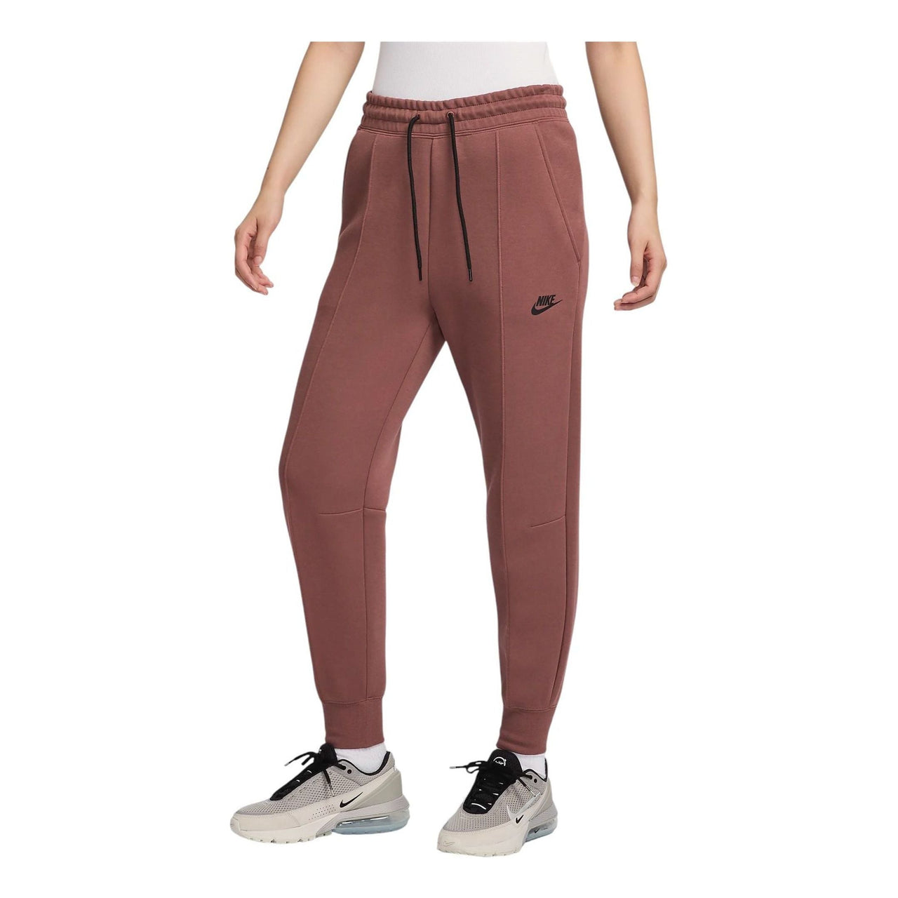 (WMNS) Nike Sportswear Tech Fleece Mid-Rise Joggers Pants 'Red' FB8331-218