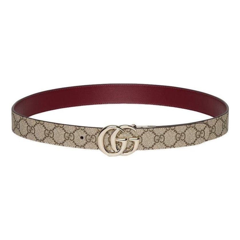 (WMNS) Gucci 25 GG Marmont Reversible Belt 'Beige' 659417-92TIG-9792