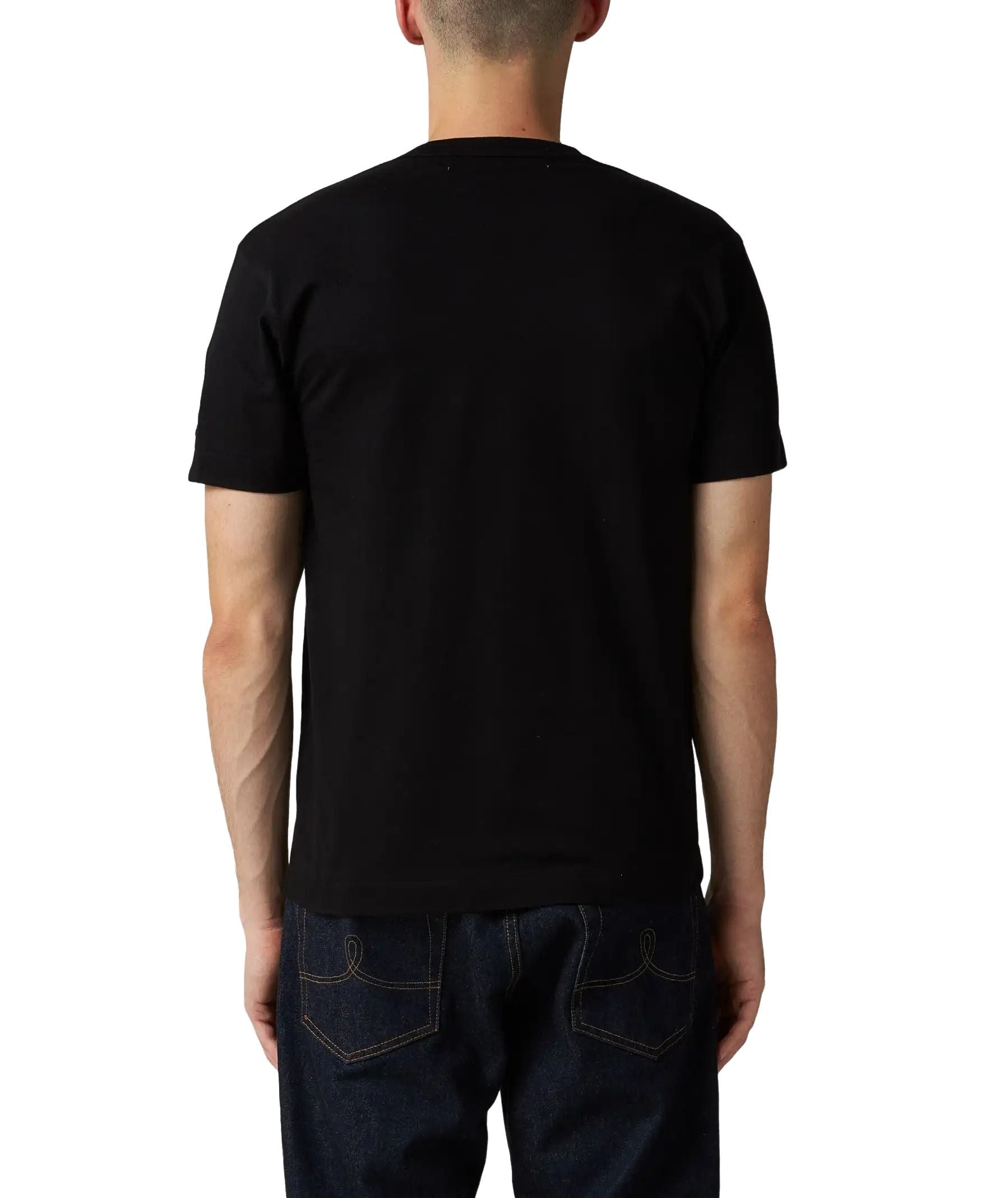 COMME des GARCONS PLAY FW25 Double Heart T-Shirt 'Black' AZ-T328-051-1