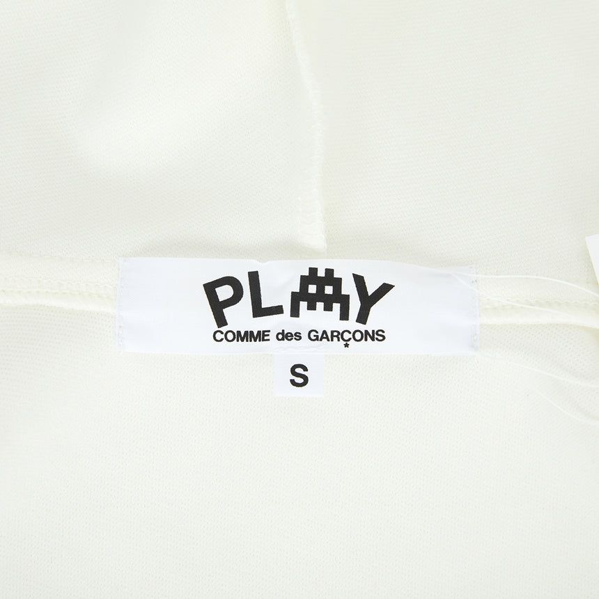 (WMNS) COMME des GARCONS PLAY FW25 x Invader Zipped Hoodie 'White' AZ-T333-051-3