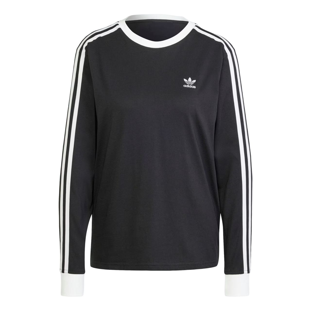 (WMNS) adidas Adicolor 3-Stripes Long Sleeve T-Shirt Asia Sizing 'Black' JC5774