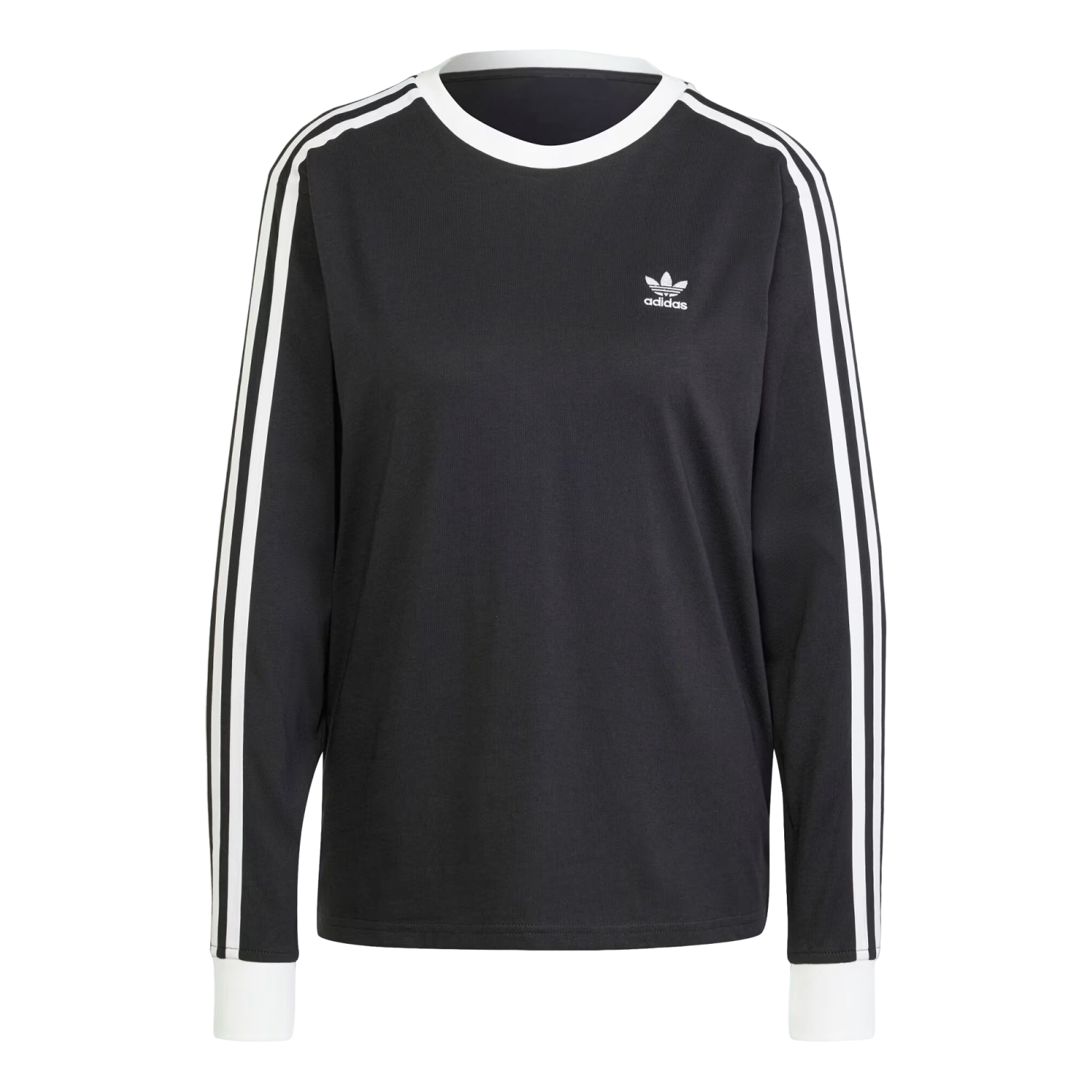 (WMNS) adidas Adicolor 3-Stripes Long Sleeve T-Shirt Asia Sizing 'Black' JC5774