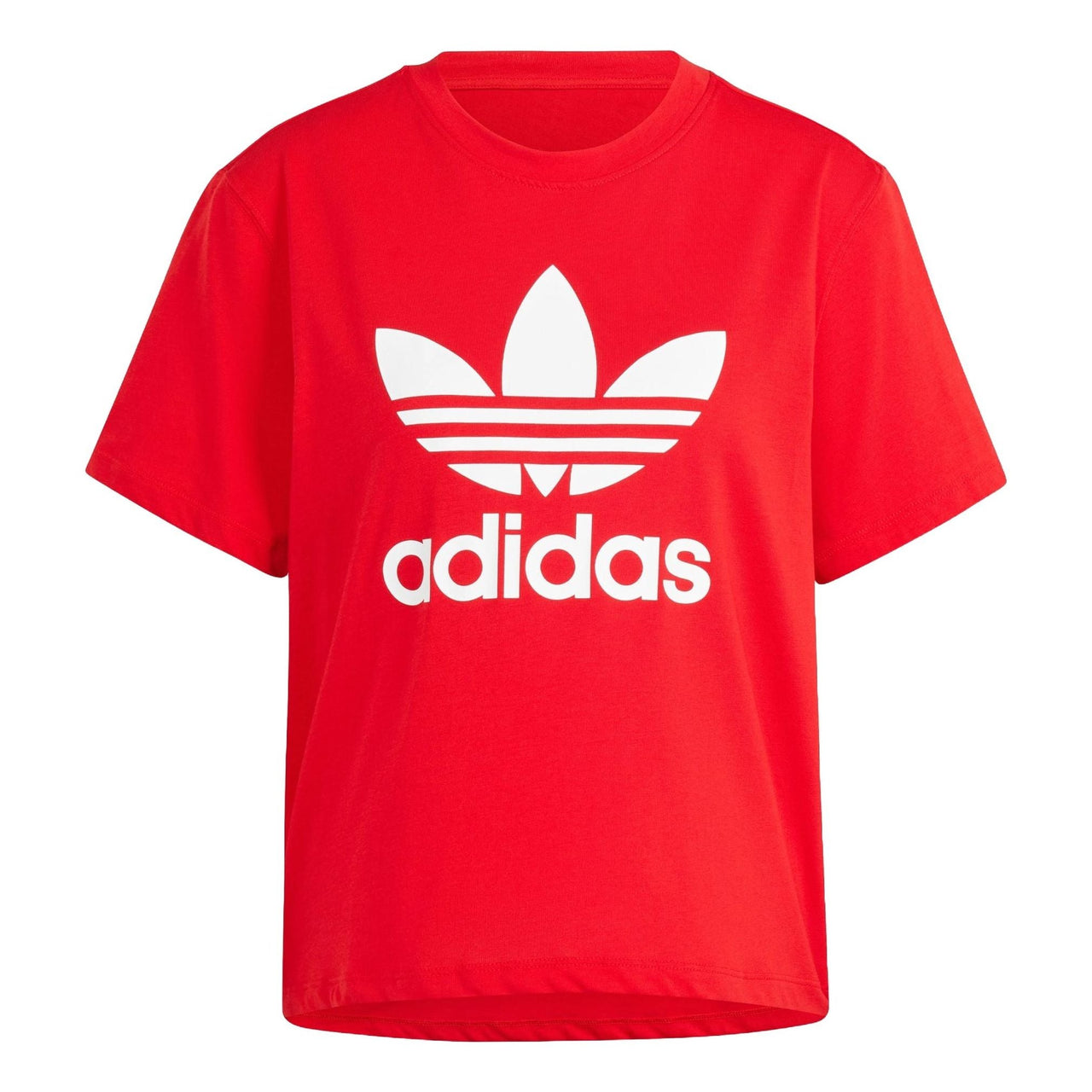 adidas Adicolor Trefoil Boxy T-shirt Asia Sizing 'Red' IM6930