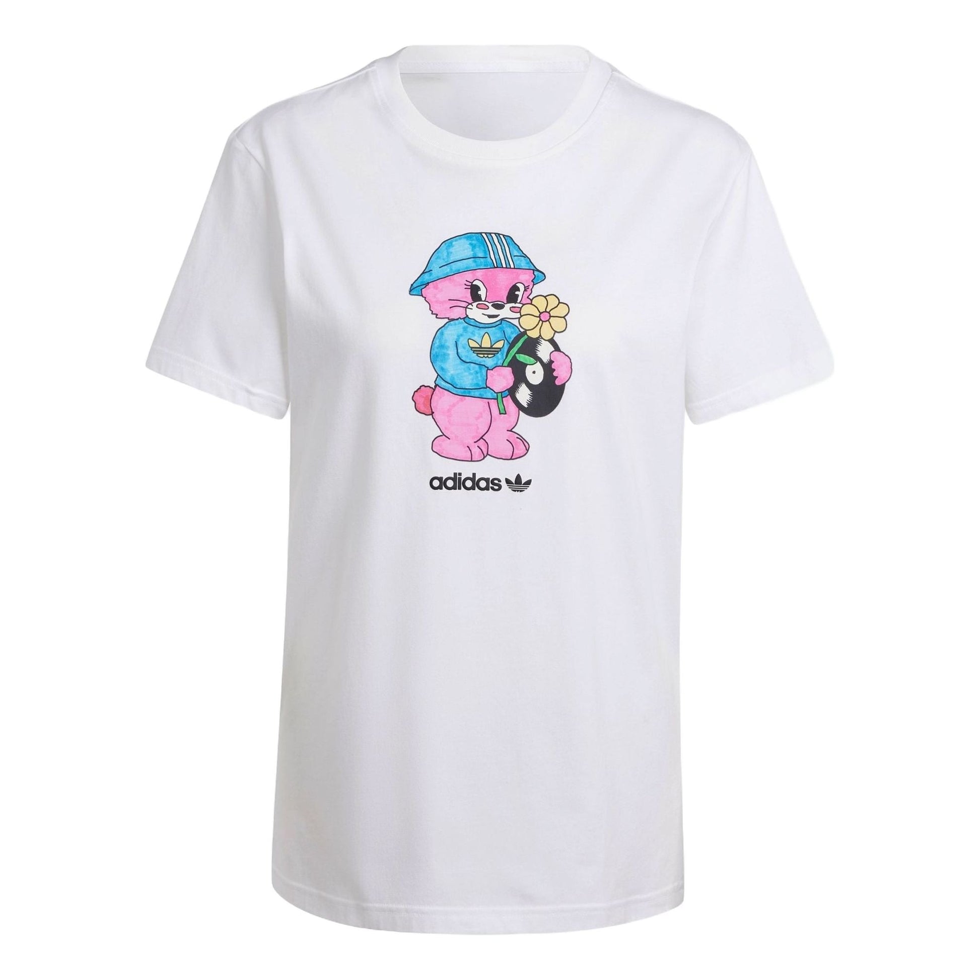 (WMNS) adidas Adidorable Graphic T-shirt Asia Sizing 'White' IT5365