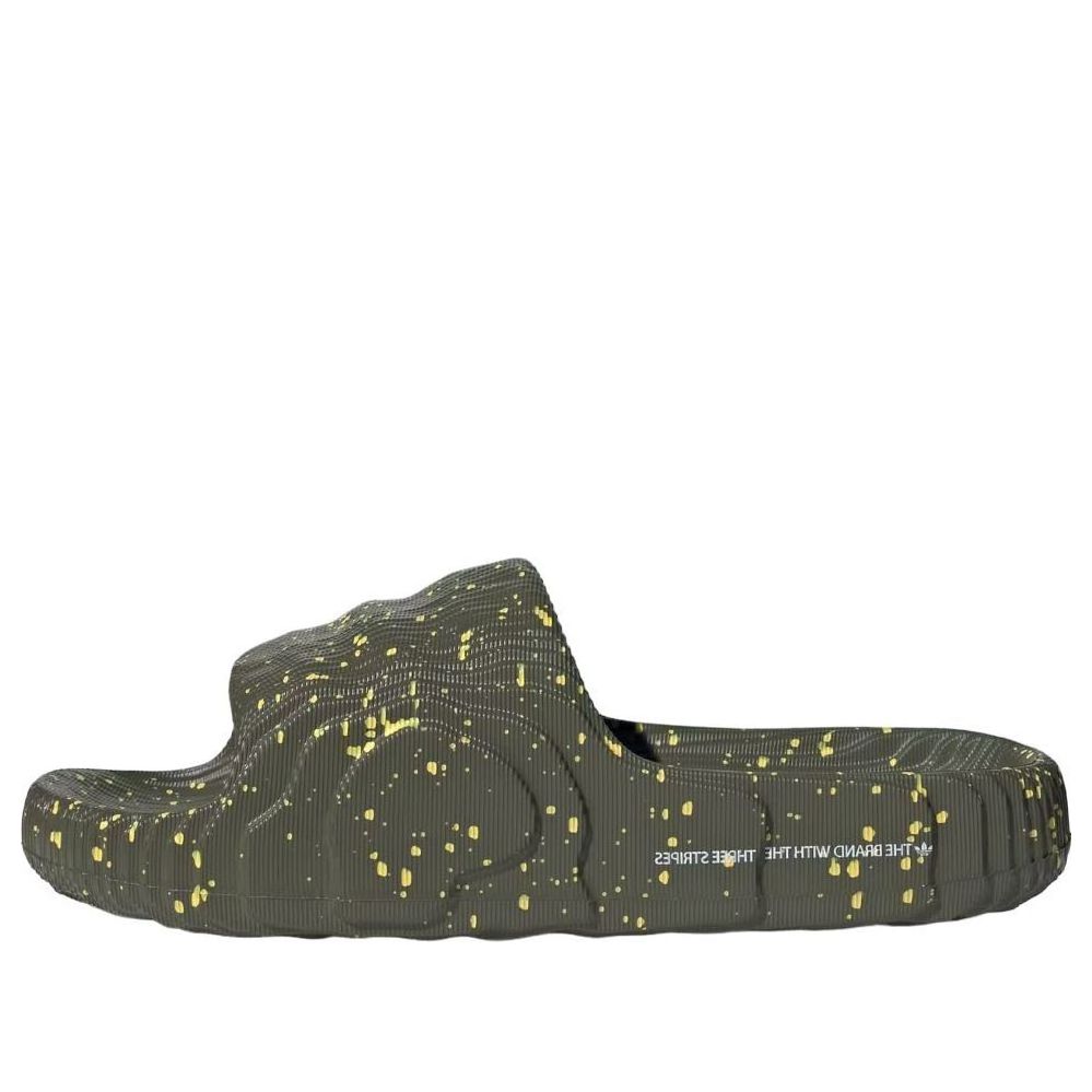 adidas Adilette 22 Asia Sizing 'Olive Yellow' IG9263