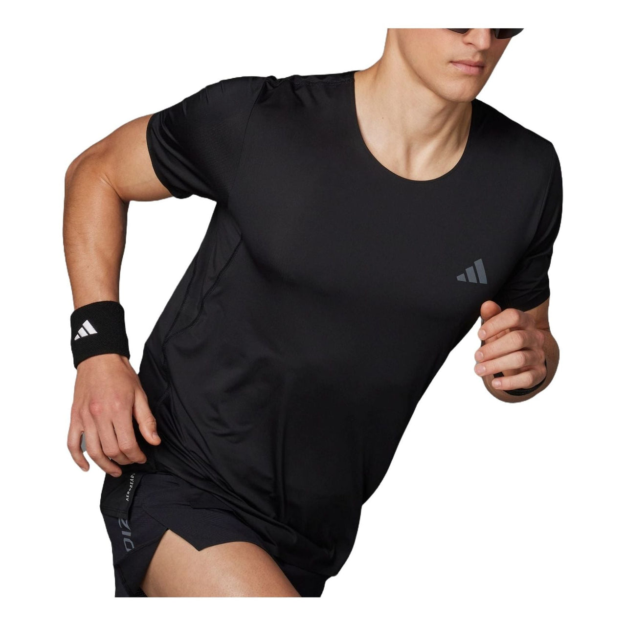 adidas Adizero Running T-shirt Asia Sizing 'Black' IX2831