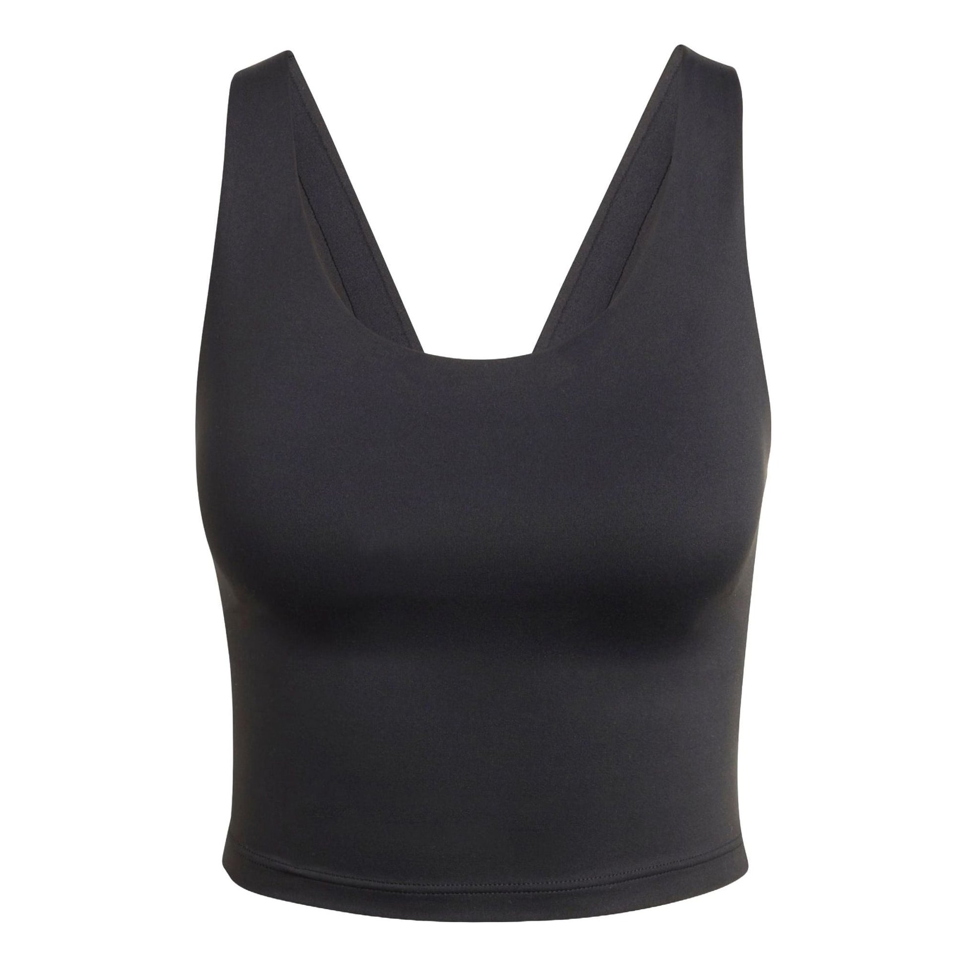 (WMNS) adidas All Me Medium Support Long Line Bra Tank Asia Sizing 'Black' IT2726