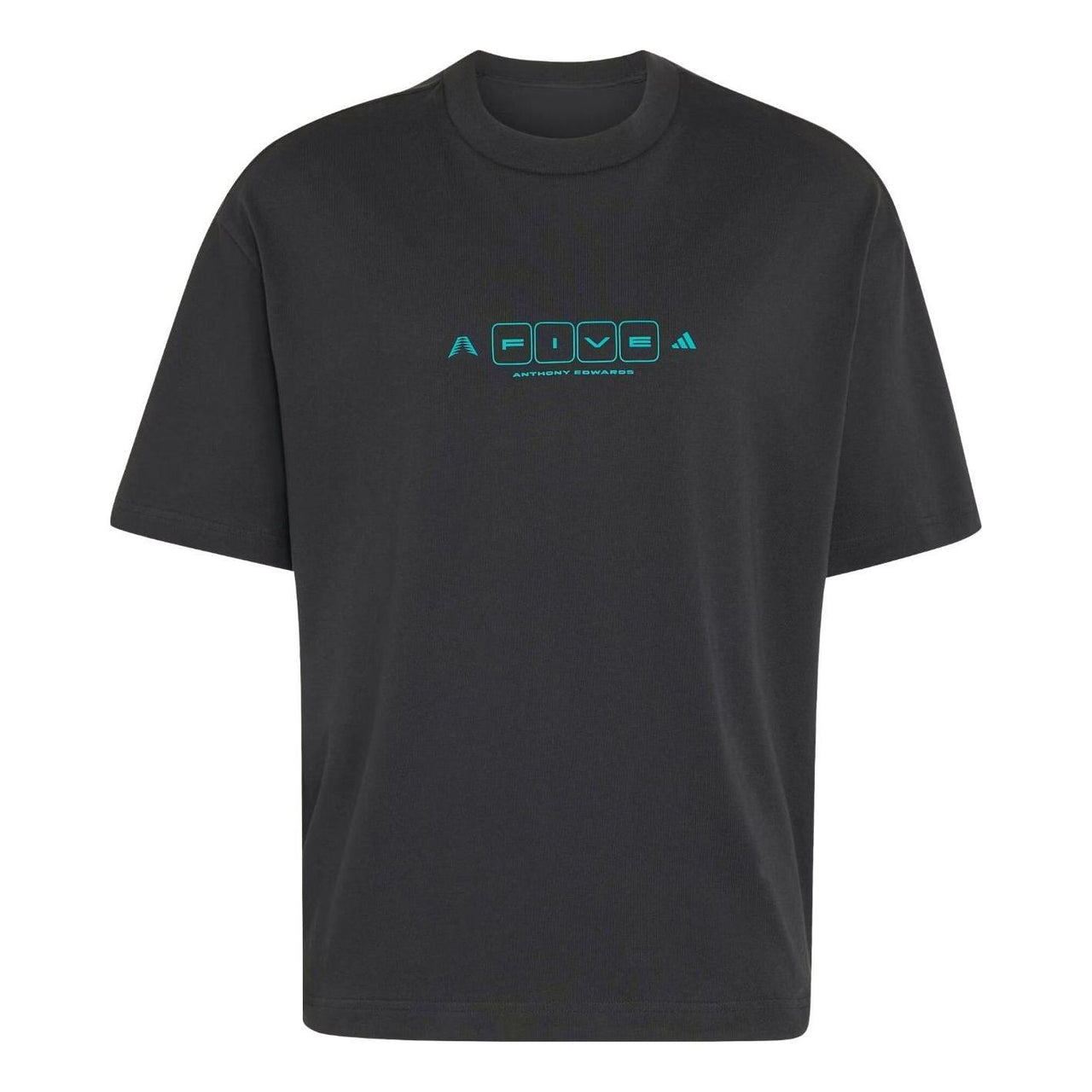 adidas Anthony Edwards World OF 5 T-Shirt 'Black Equipment Green' KF8973