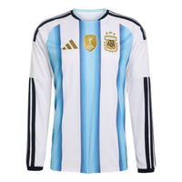 adidas Argentina 26 Home Long Sleeve Jersey 'White Icey Blue Light Blue' KA8126