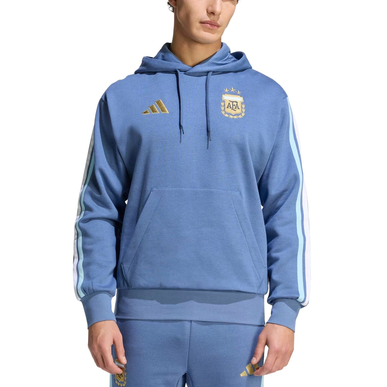 adidas Argentina DNA Fleece Hoodie 'Crew Blue' JZ6291