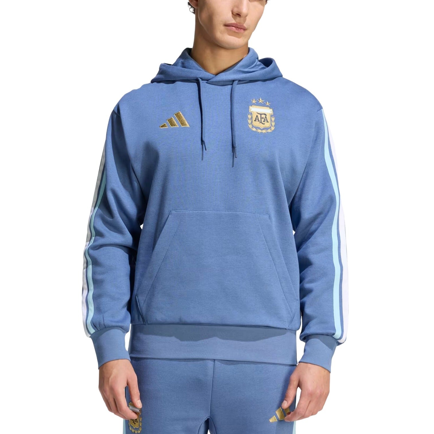 adidas Argentina DNA Fleece Hoodie 'Crew Blue' JZ6291