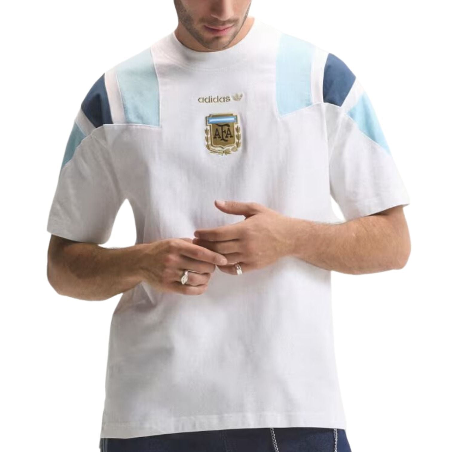 adidas Argentina EQT T-Shirt Asia Sizing 'Crew Navy' KG2288