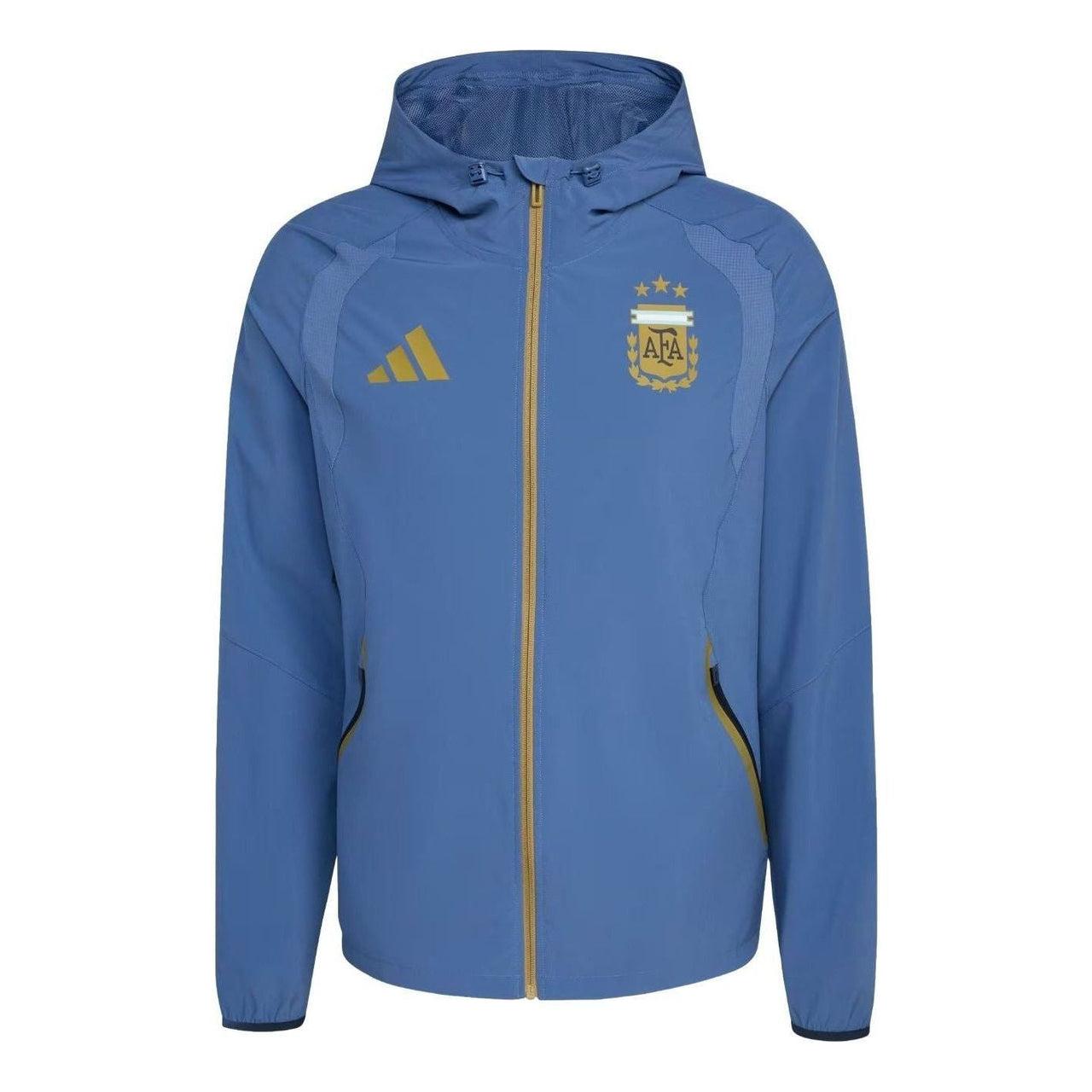 adidas Argentina Tiro Travel Full Zip Windbreaker 'Crew Blue' JZ6313