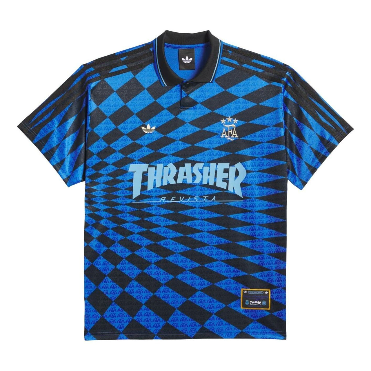 adidas Argentina x Thrasher Jersey 'Black Blue' KX4551