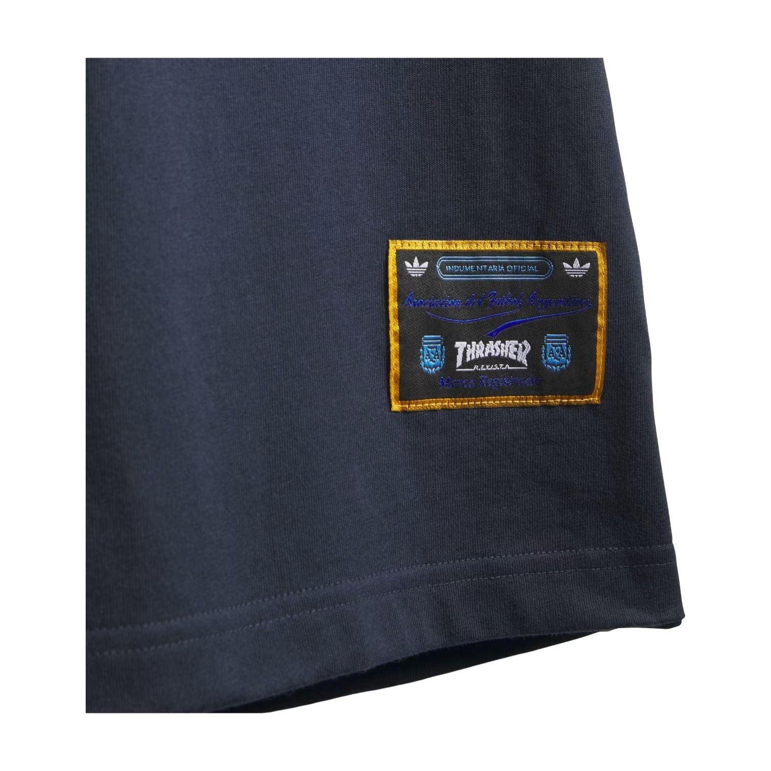 adidas Argentina x Thrasher T-Shirt Asia Sizing 'Navy' KX4543