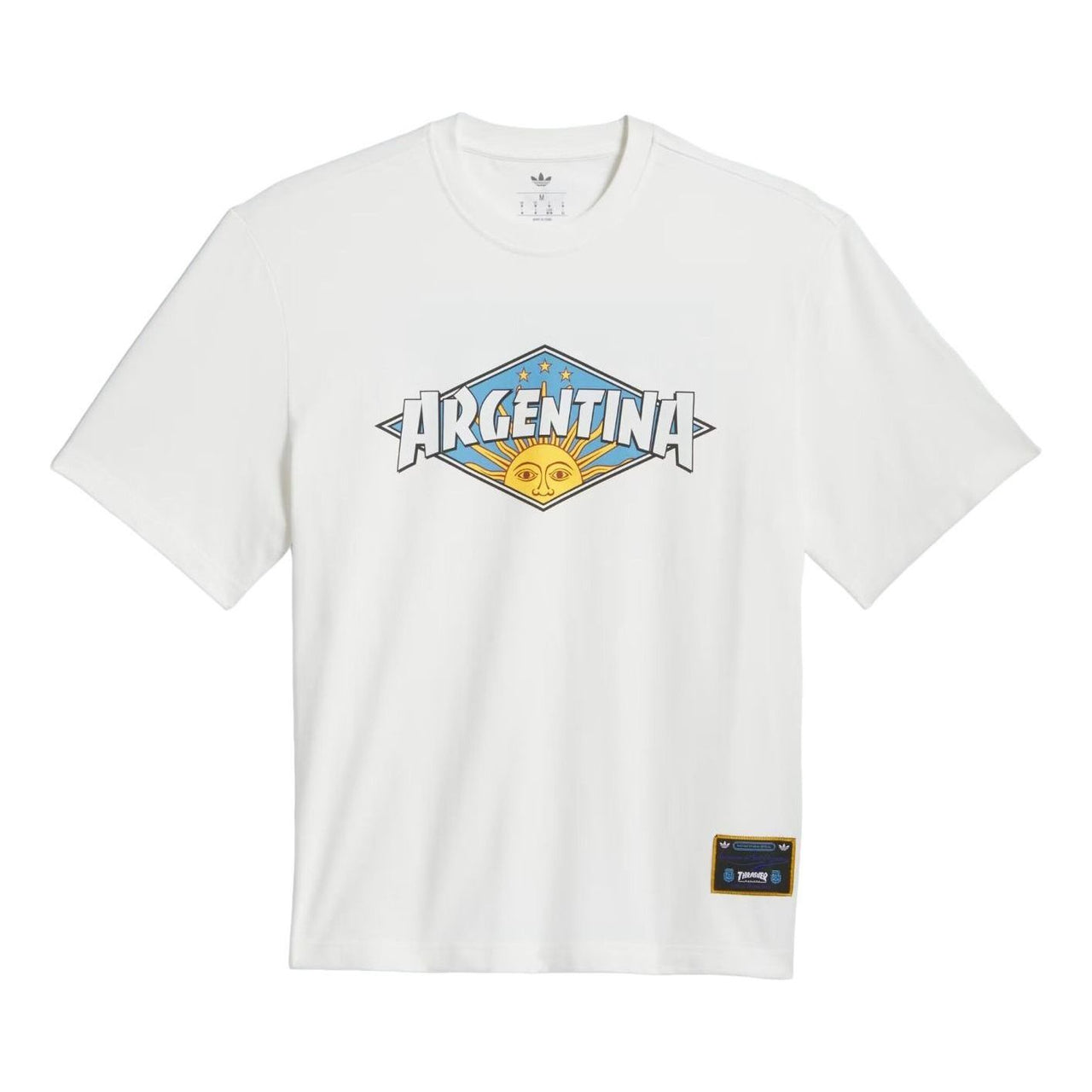 adidas Argentina x Thrasher T-Shirt Asia Sizing 'Core White' KX4544