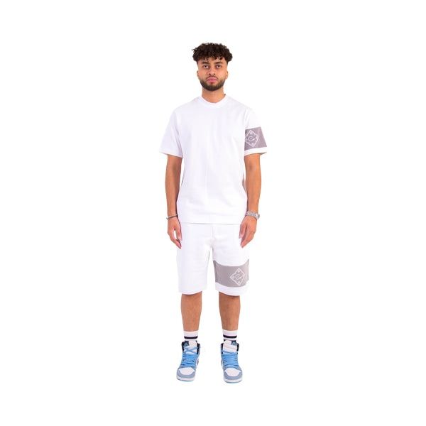 House of Cenmar Short with Patch 'White' HOC-WPS3