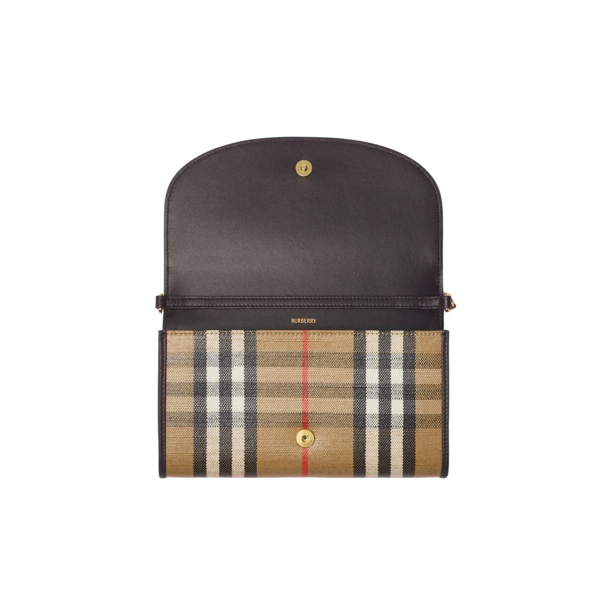 (WMNS) Burberry 25 Highlands Chain Strap Wallet 'Sand' 81122741