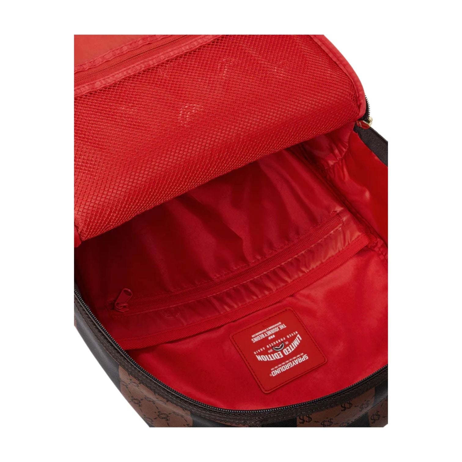 Sprayground That Big Check Shark Backpack 'Brown Black' B6263