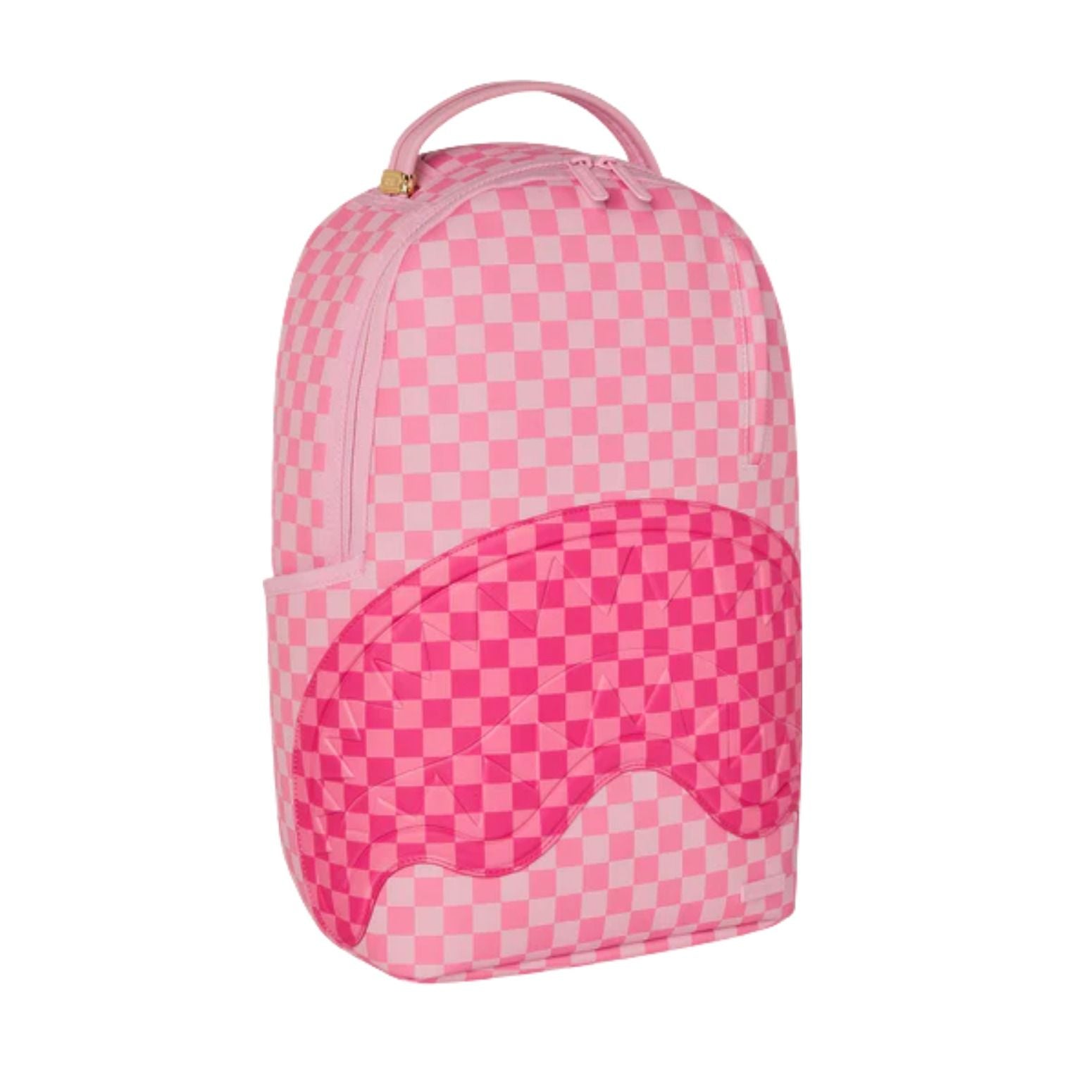 Sprayground Pink Sharks In Paris Patch Backpack 'Pink' B8717