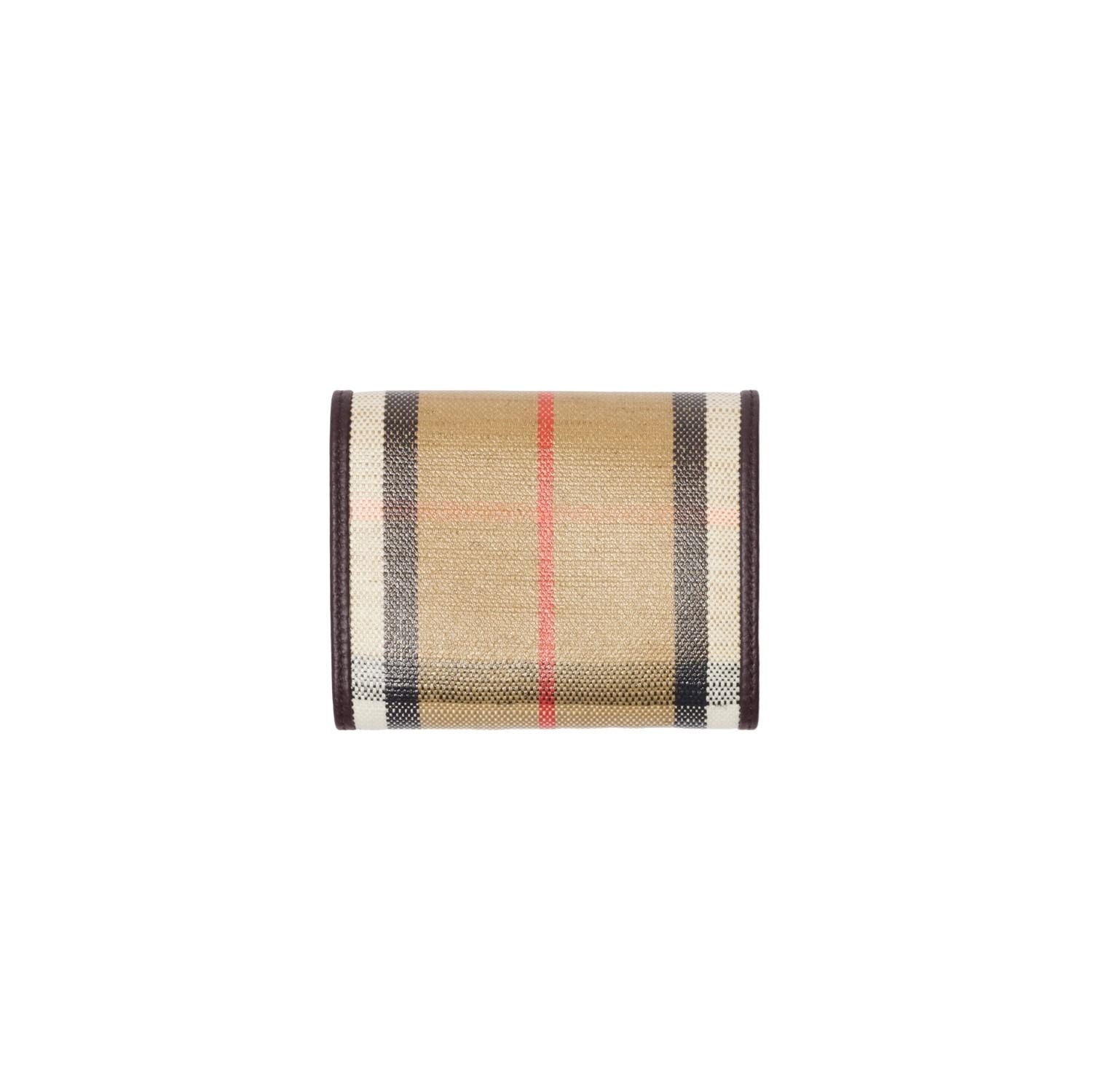 (WMNS) Burberry 25 Highlands Compact Wallet 'Sand' 81122811