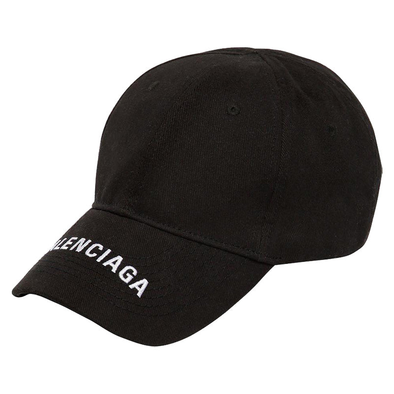 Balenciaga Logo Embroidered Gabardine Hat BLGA-531588-410B7-BK