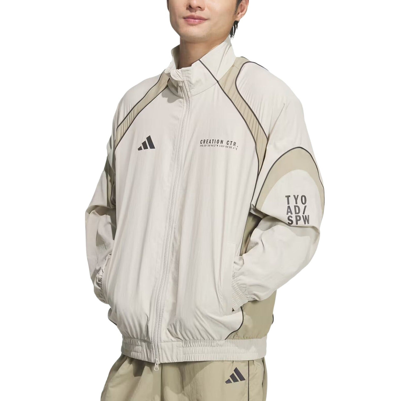 adidas BL Wov Jacket 'Beige Wonder Cargo' KF1335