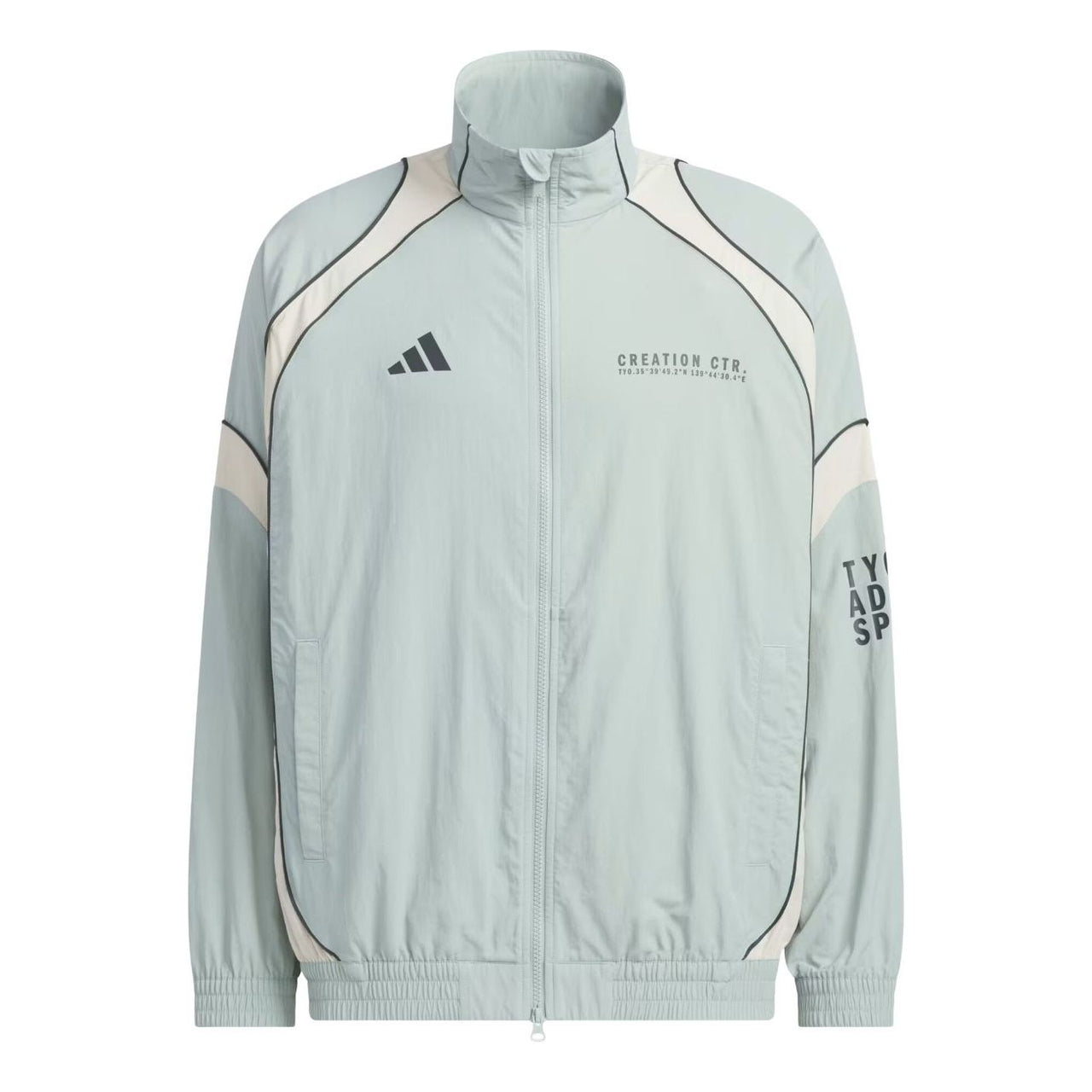 adidas BL Wov Jacket Asia Sizing 'Wonder Sage Beige' KF1336
