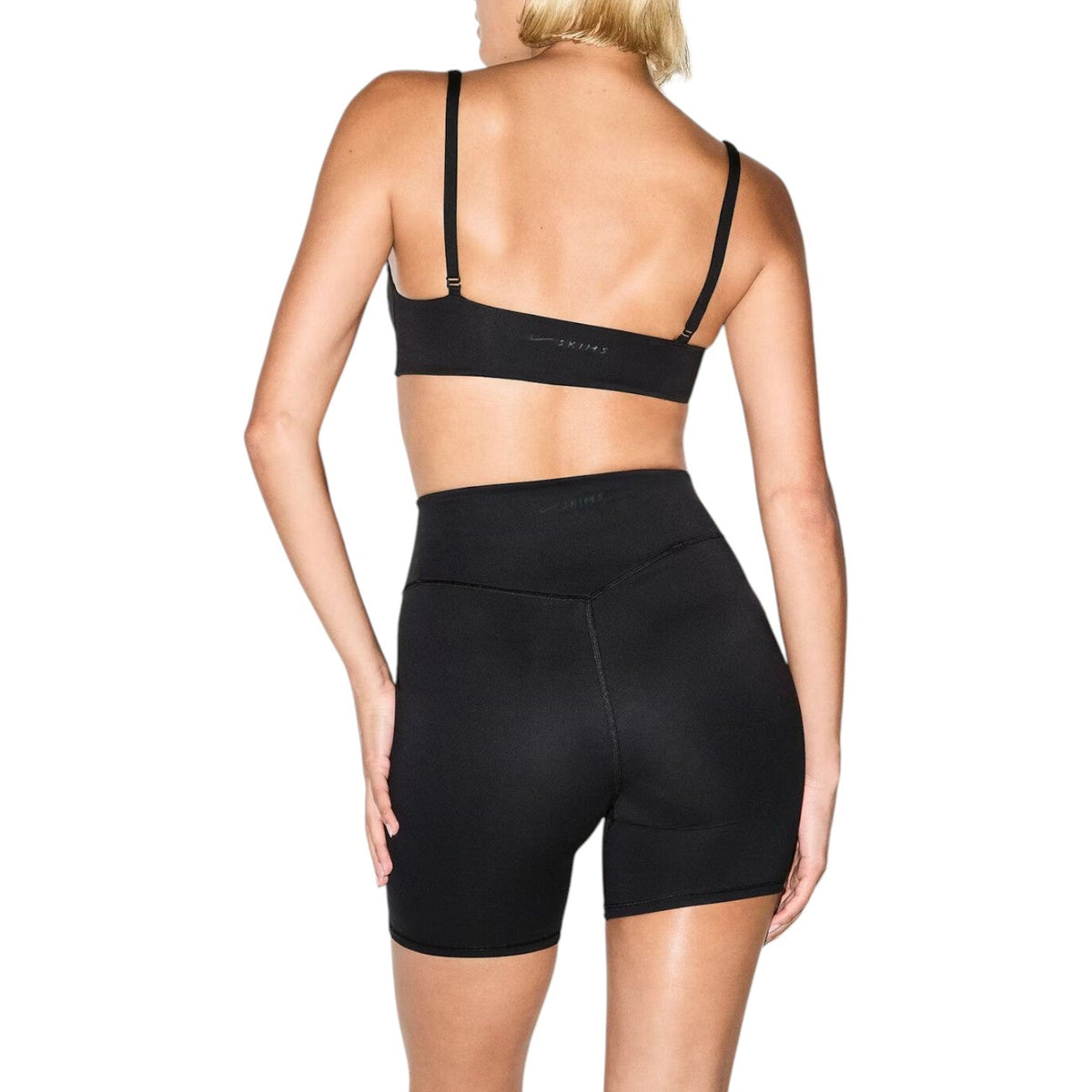 (WMNS) Nike x SKIMS Matte High-Waisted 7" Biker Shorts 'Obsidian' BOBKS7142W-OBD