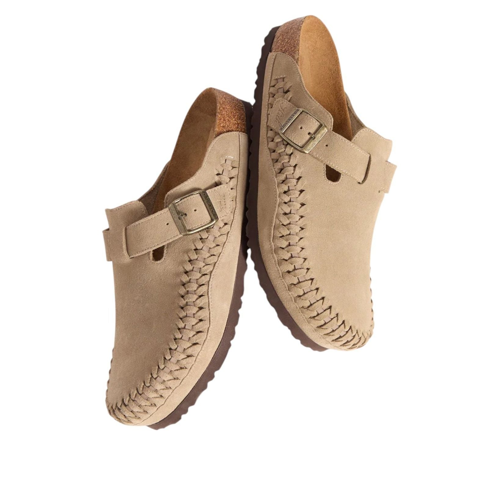Birkenstock x Kith Boston Braided Suede 'Taupe' 1030958