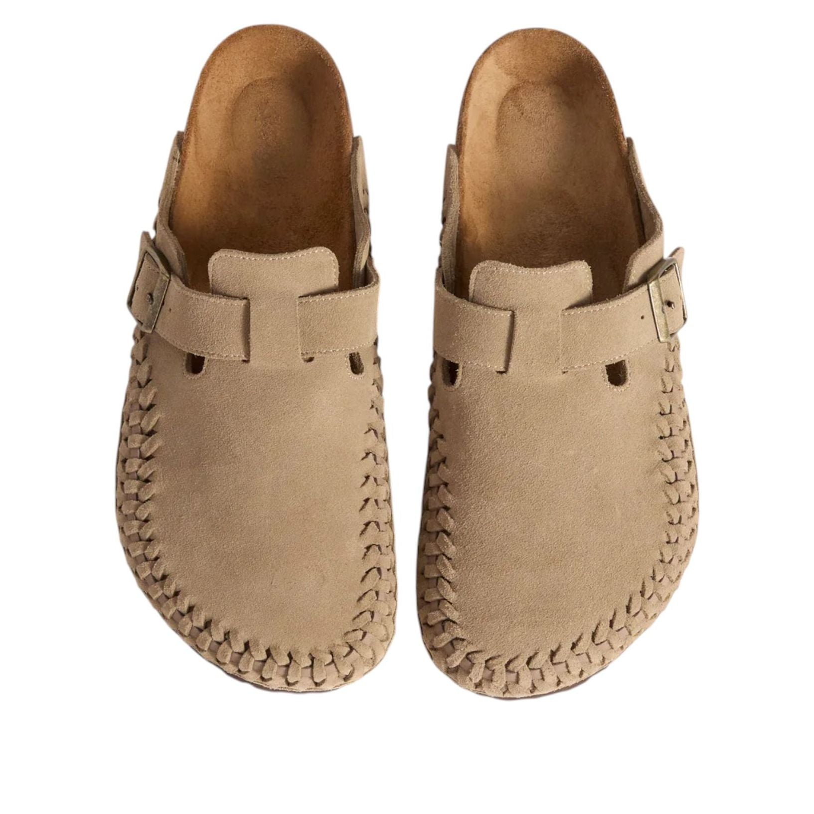 Birkenstock x Kith Boston Braided Suede 'Taupe' 1030958