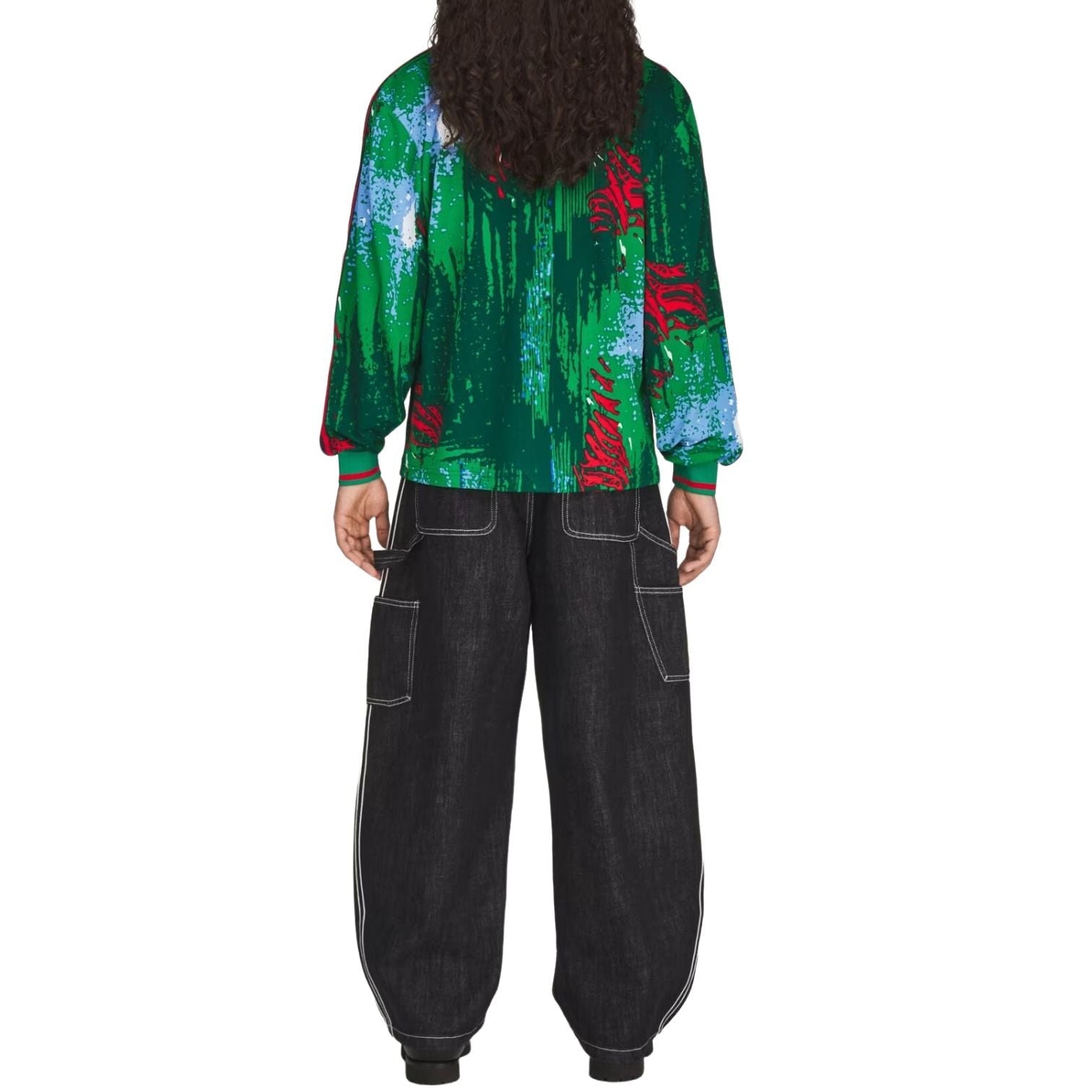 adidas x Brain Dead x Disney Long Sleeve Jersey Asia Sizing 'Red Bold Green Blue' KR5177